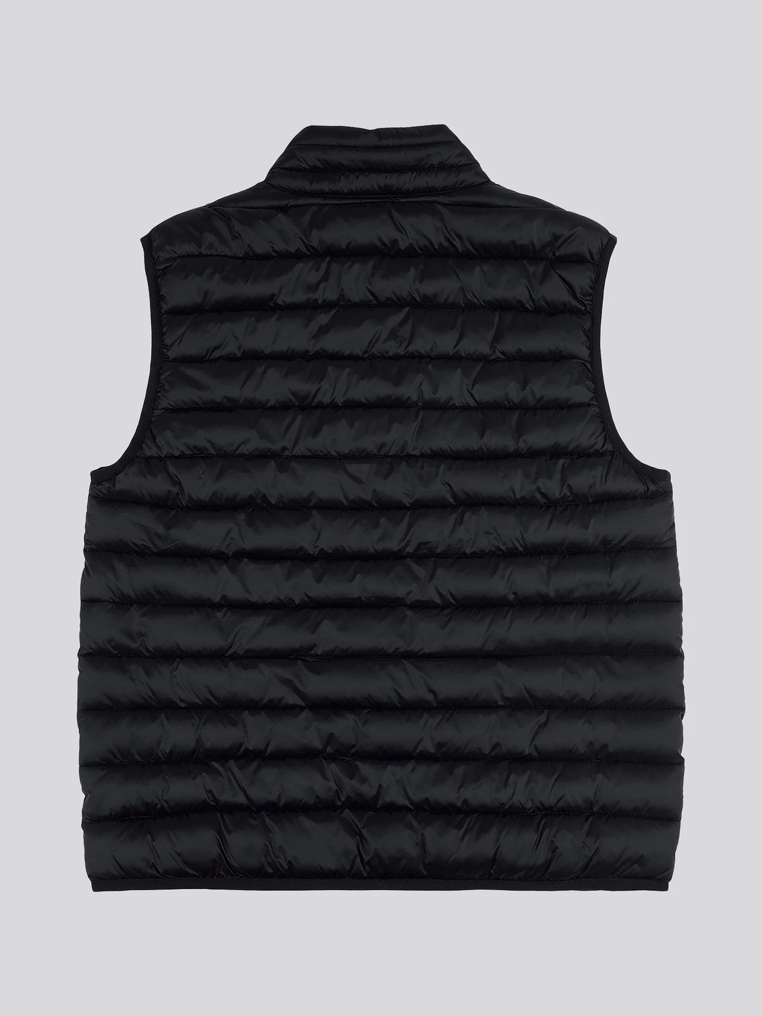 Mens Bound Quilted Gilet Black Bright White DHM - Image 7