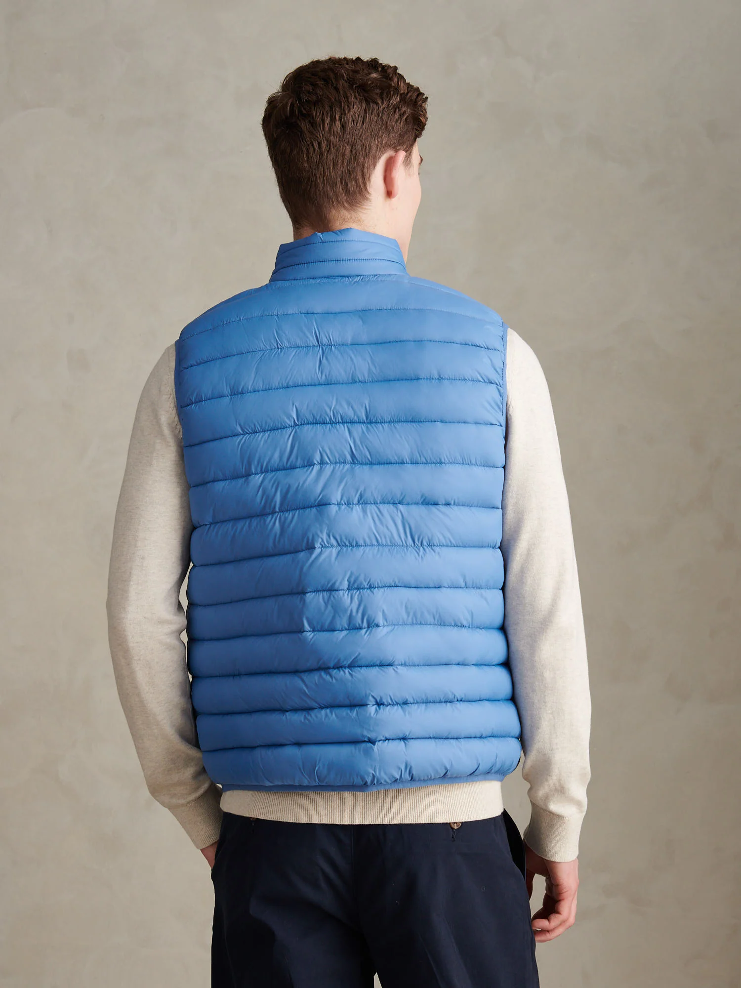 Mens Bound Quilted Gilet Riviera - Image 4