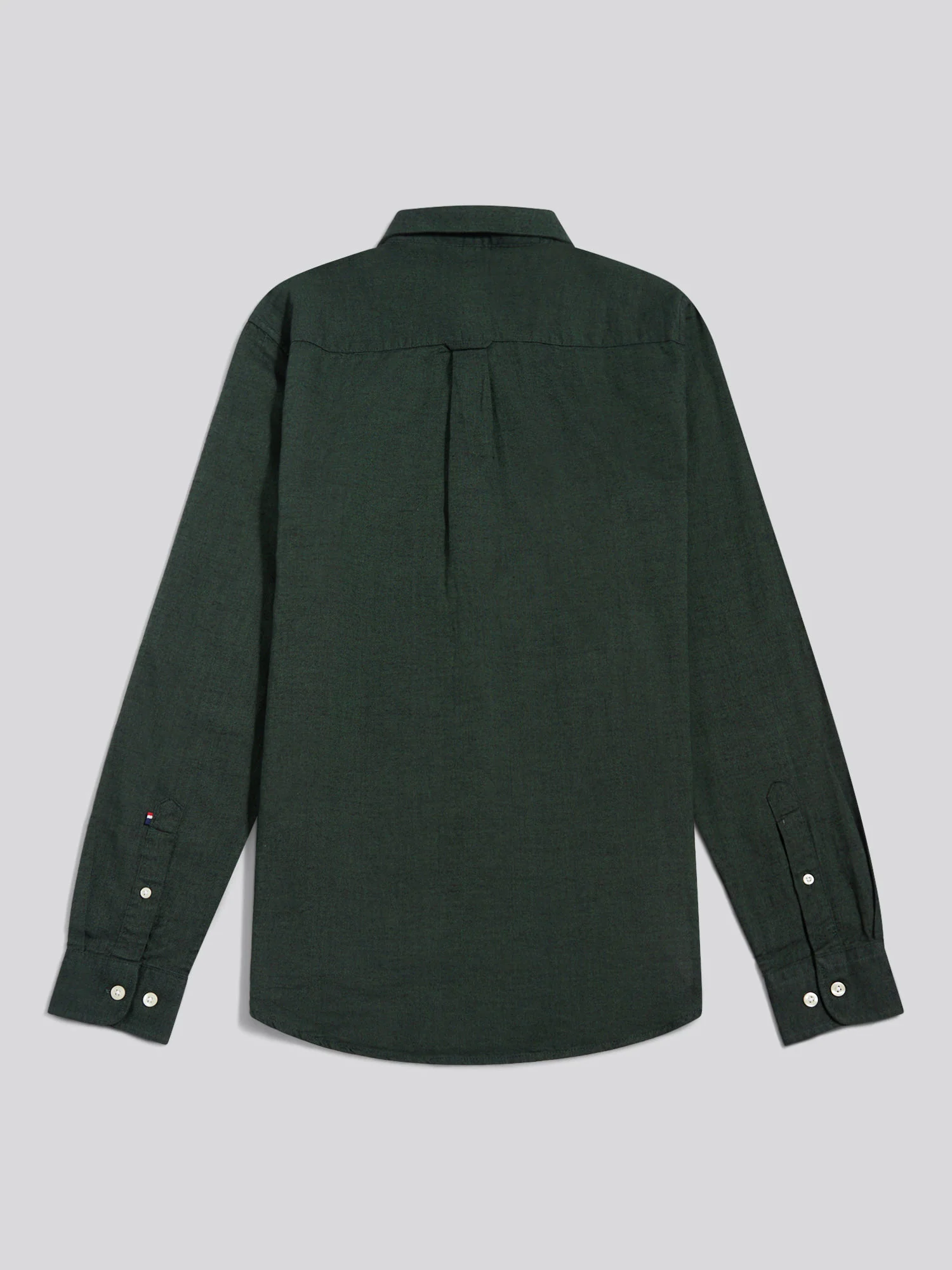 Mens Brushed Dobby Shirt in Pineneedle - Image 7