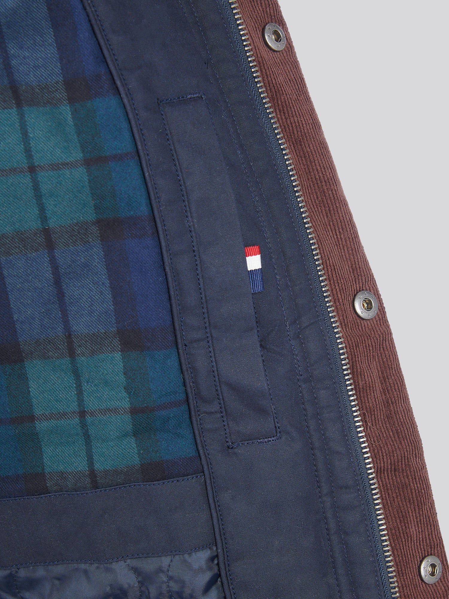 Mens Canvas Country Collared Jacket in Dark Sapphire Navy - Image 13