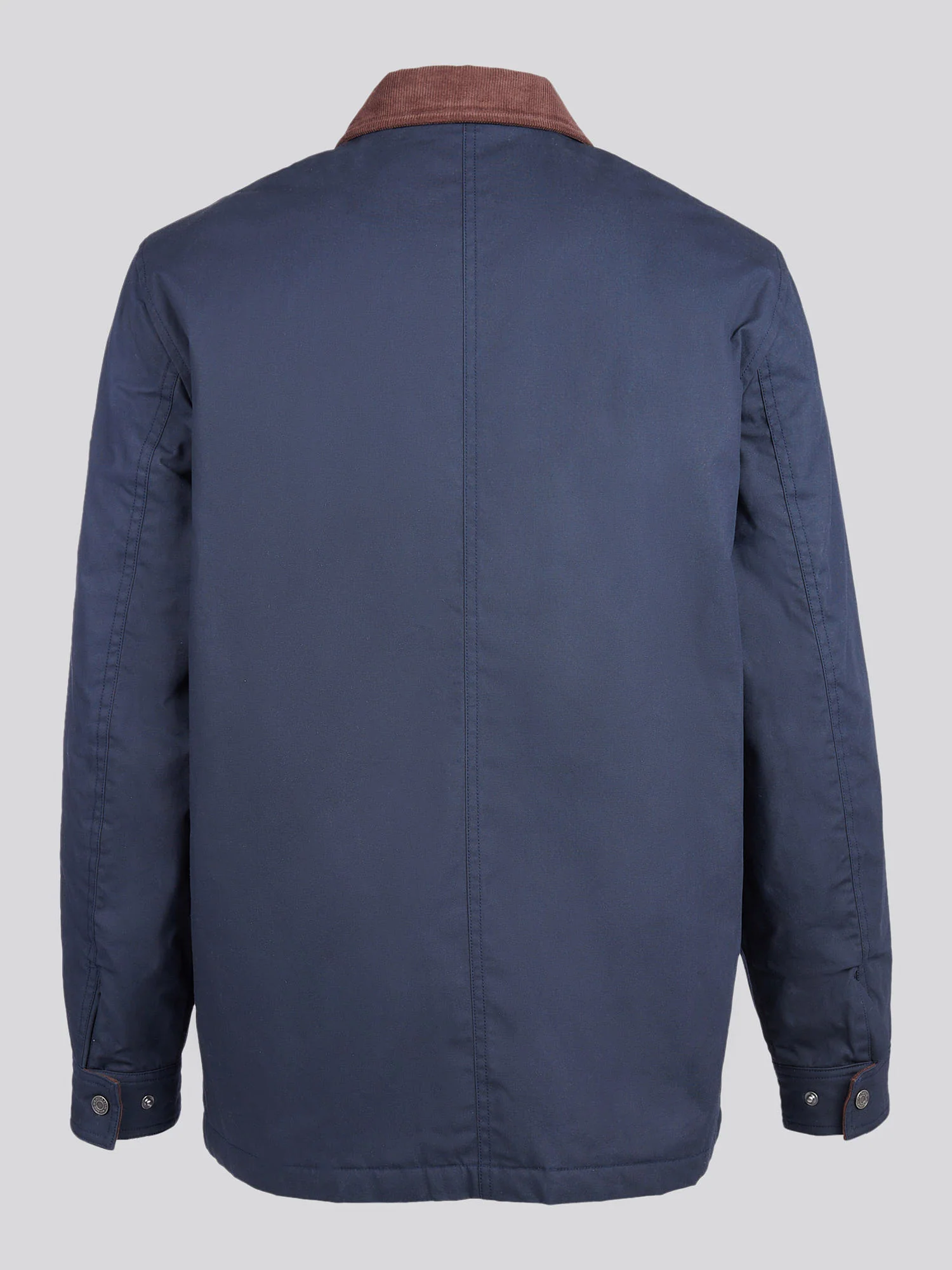 Mens Canvas Country Collared Jacket in Dark Sapphire Navy - Image 9