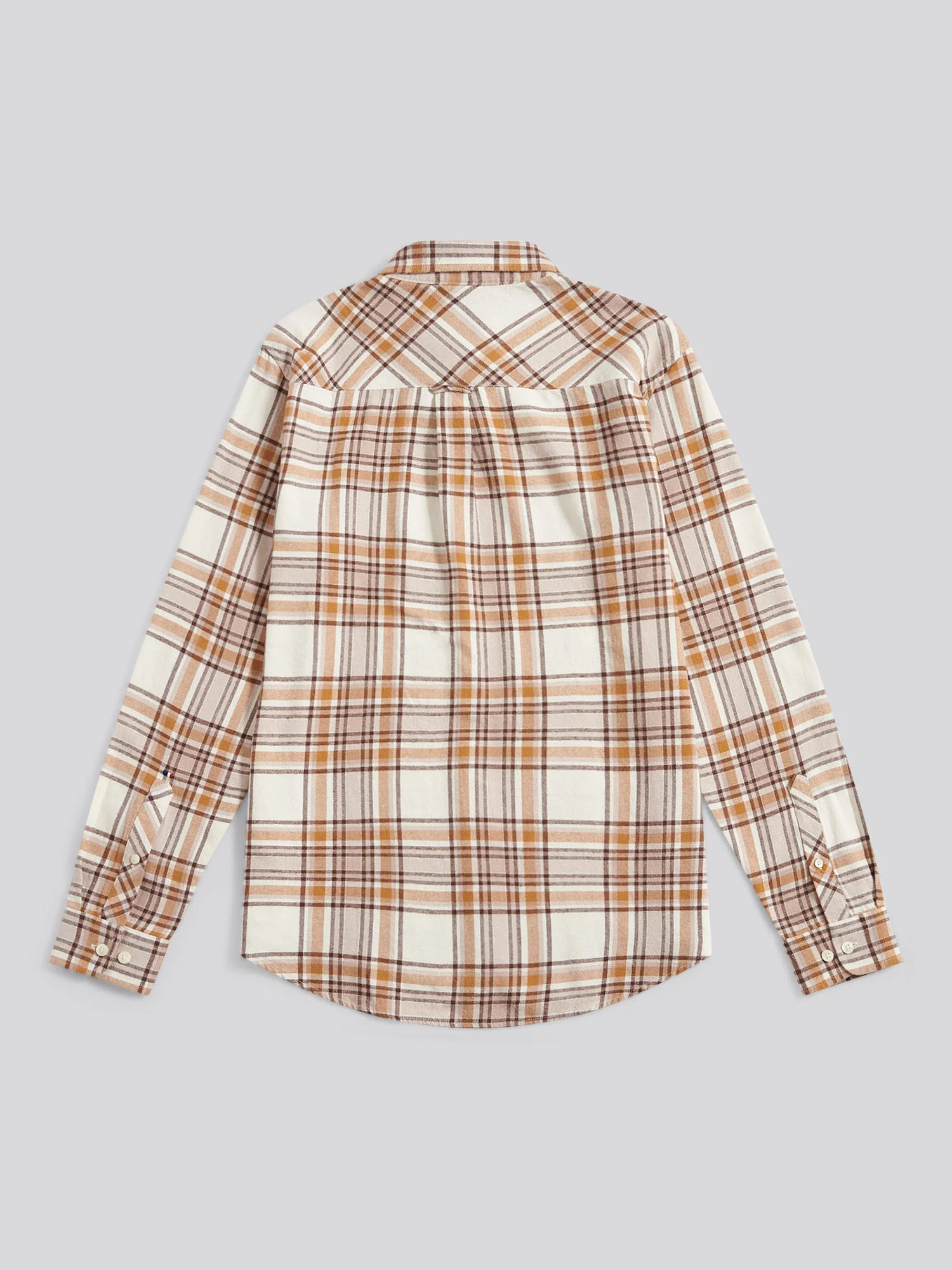 Mens Checked  Shirt in Atmosphere - Image 8