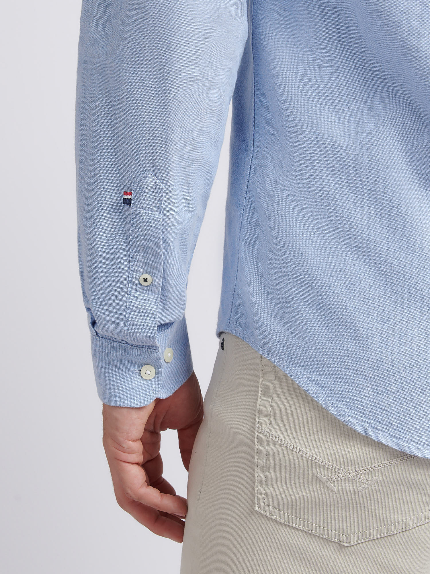 Mens Chuck Oxford Shirt Blue Yonder - Image 5