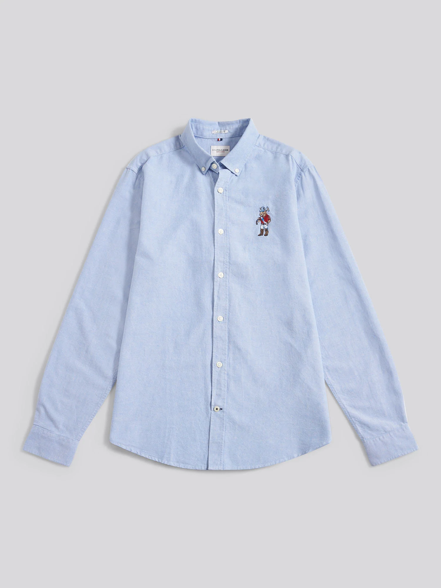Mens Chuck Oxford Shirt Blue Yonder - Image 6