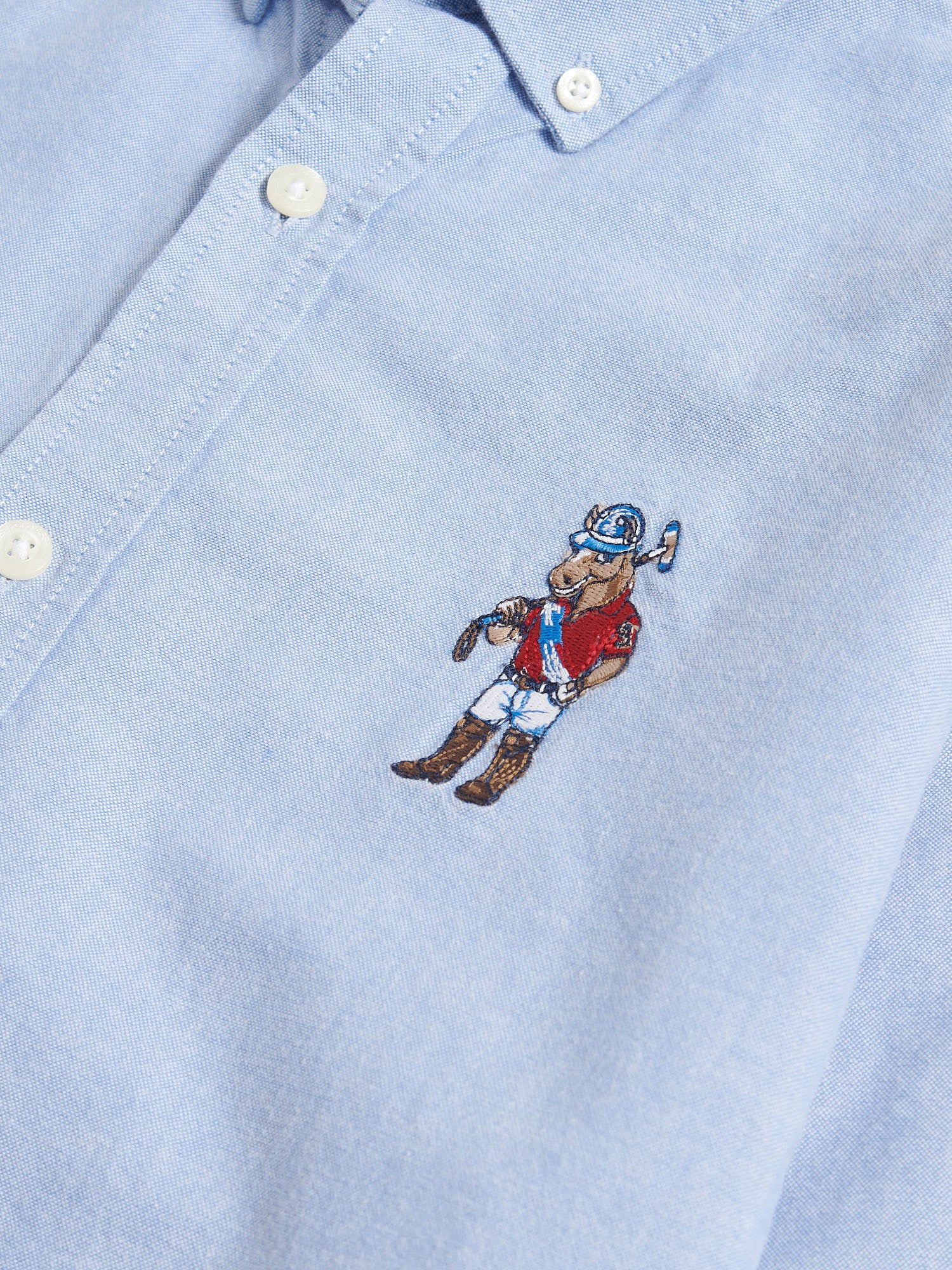Mens Chuck Oxford Shirt Blue Yonder - Image 8