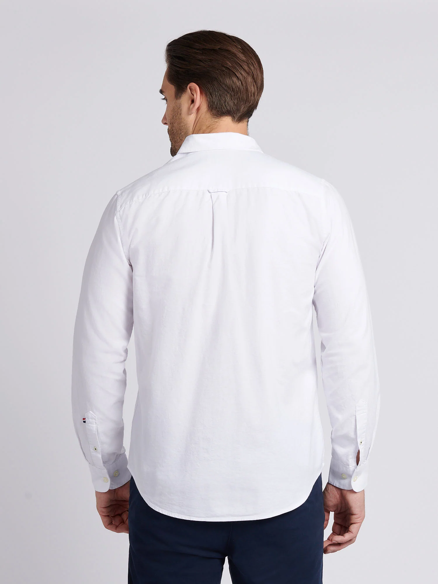 Mens Chuck Oxford Shirt Bright White - Image 4