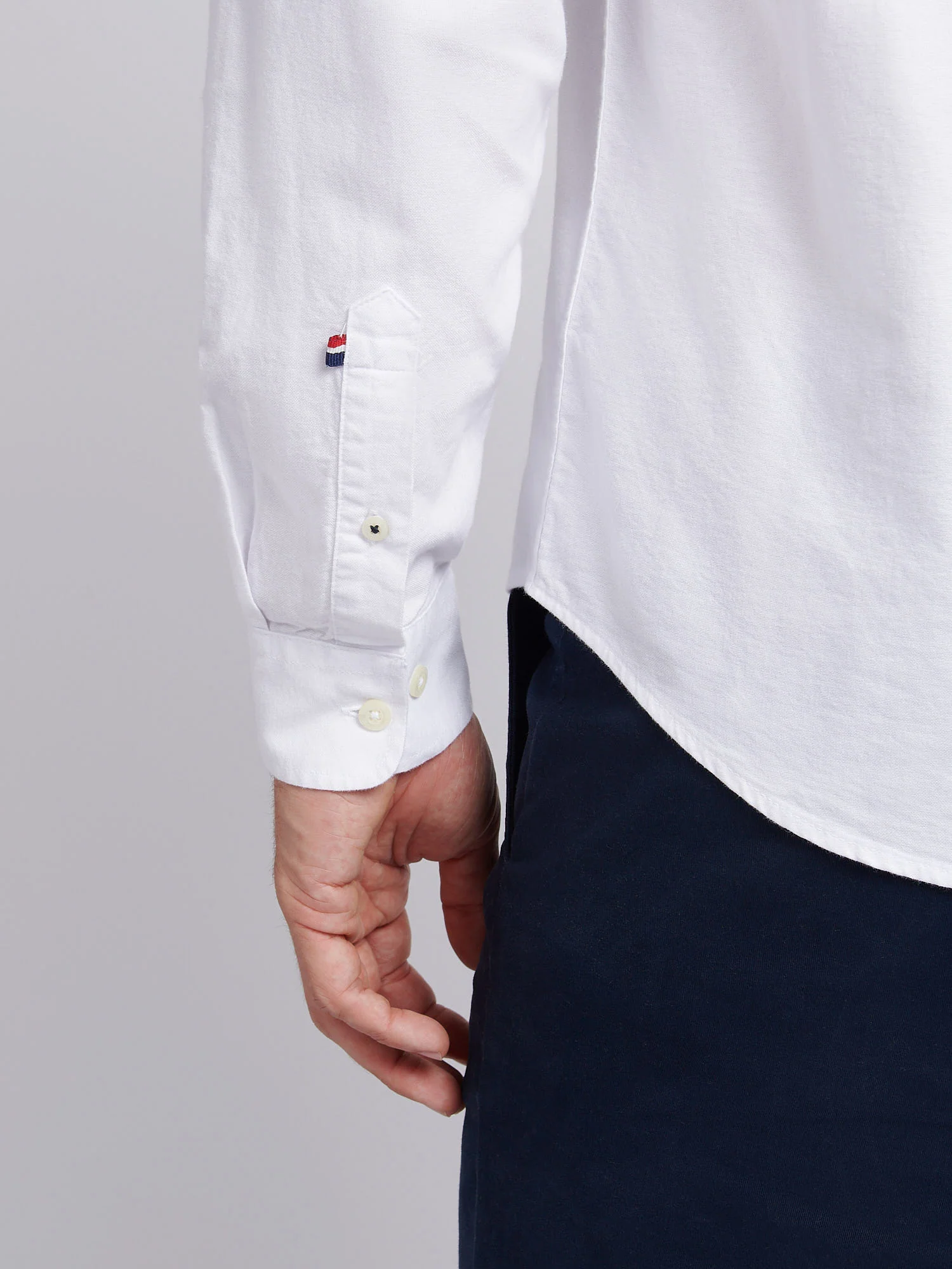 Mens Chuck Oxford Shirt Bright White - Image 5