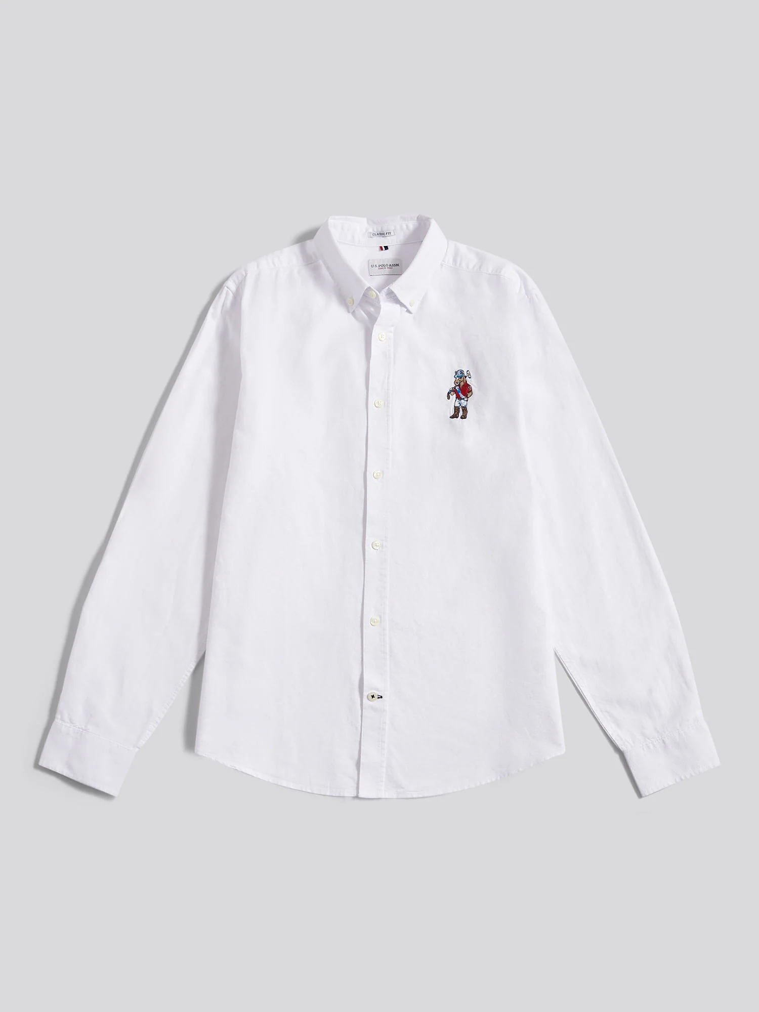 Mens Chuck Oxford Shirt Bright White - Image 6