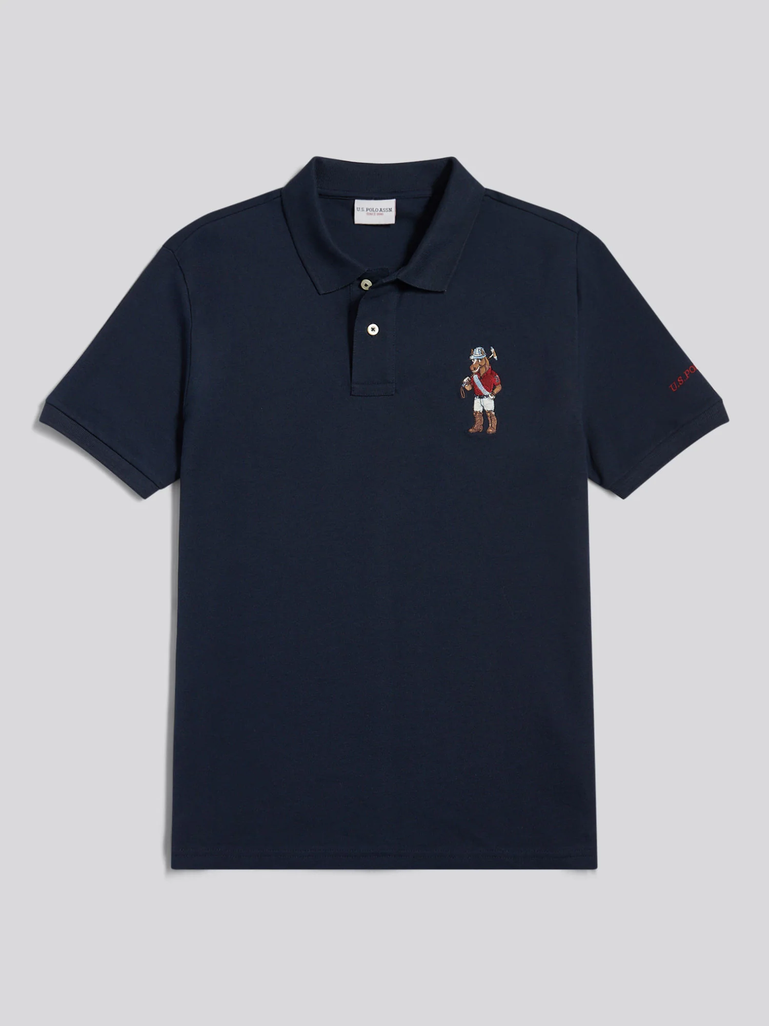 Mens Chuck Polo Shirt Dark Sapphire Navy - Image 6