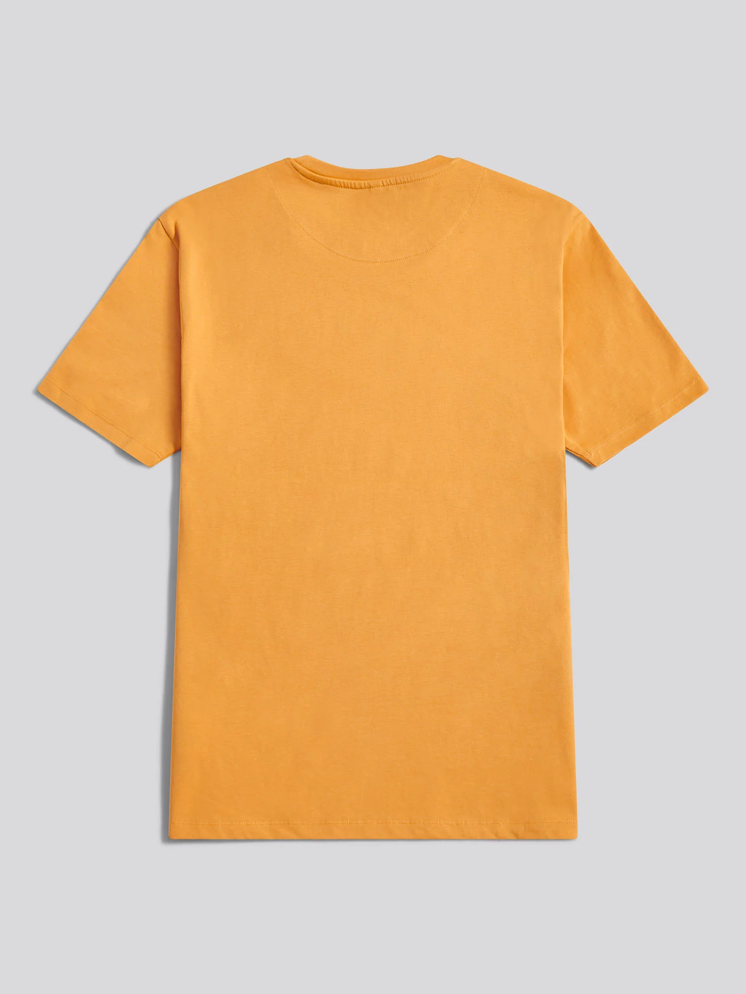 Mens Circle Print T-Shirt in Golden Apricot - Image 6