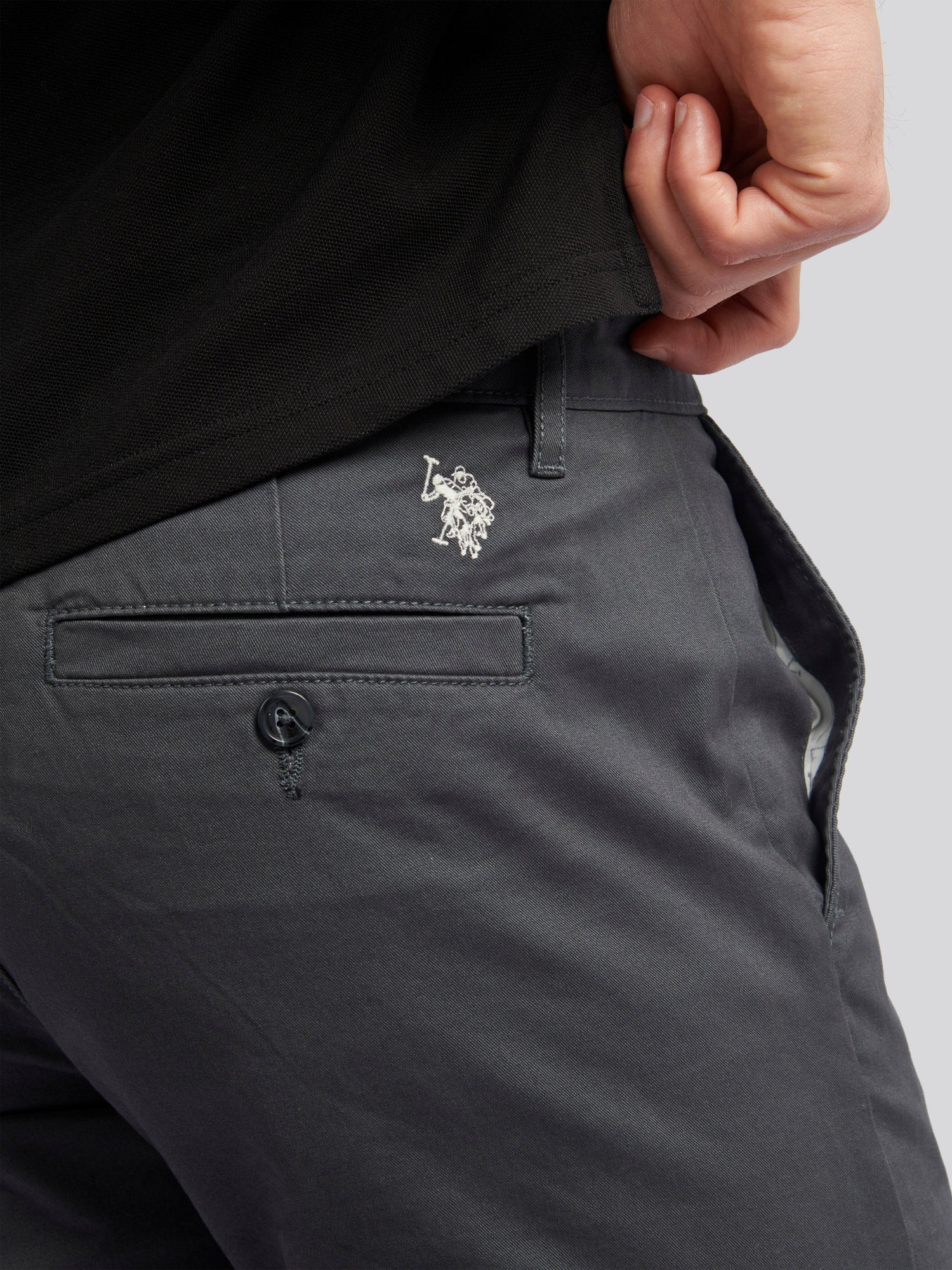 Mens Classic Chinos Ebony - Image 2