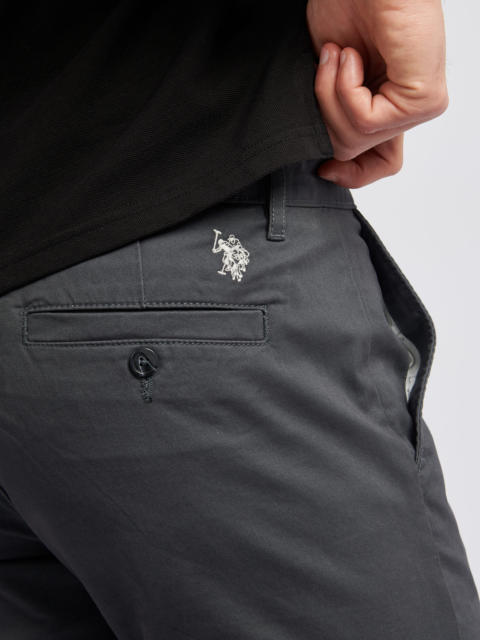 Mens Classic Chinos Ebony - Image 2