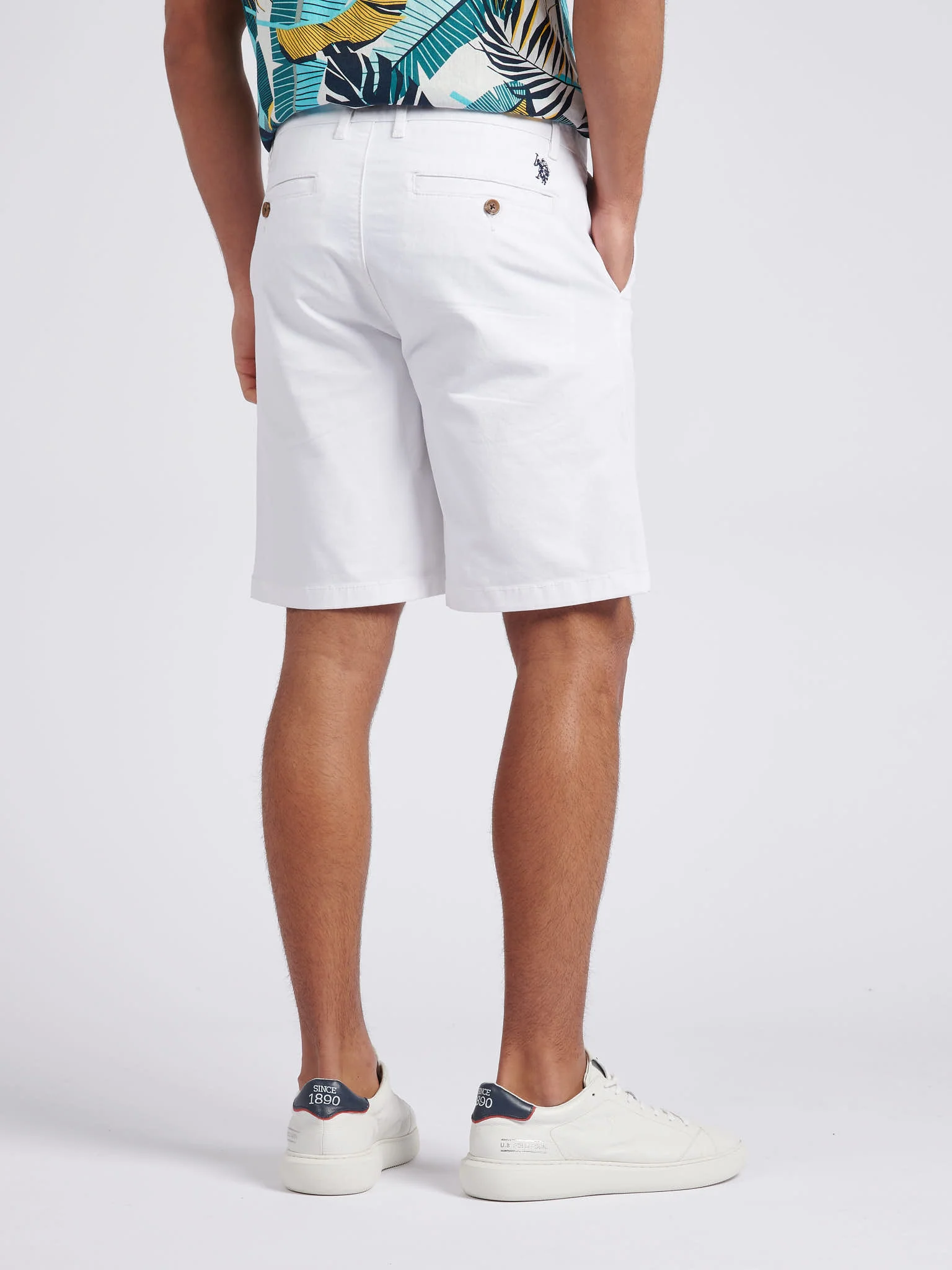 Mens Classic Chinos Shorts Bright White - Image 4