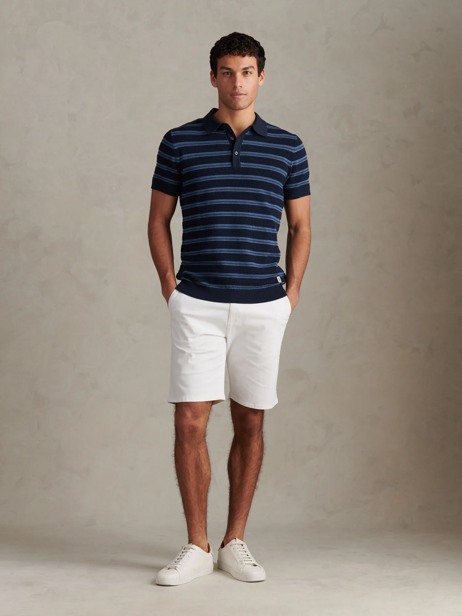 Mens Classic Chinos Shorts Bright White - Image 3