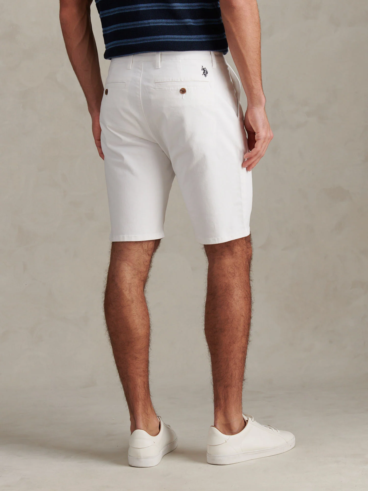 Mens Classic Chinos Shorts Bright White - Image 4