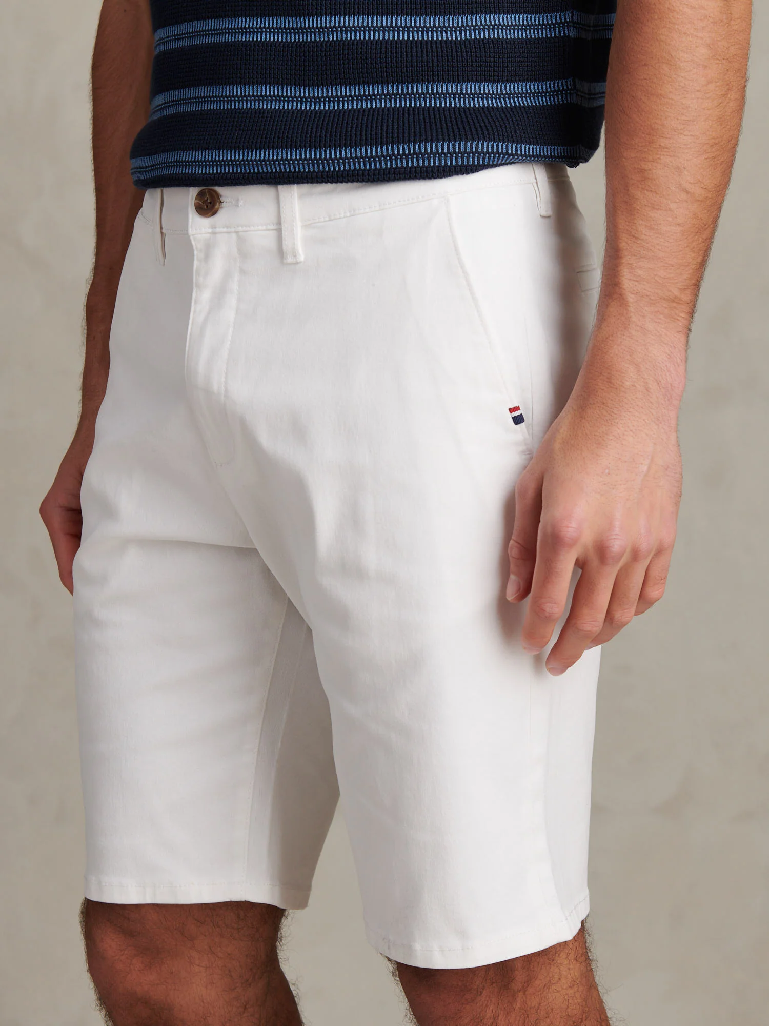 Mens Classic Chinos Shorts Bright White - Image 5