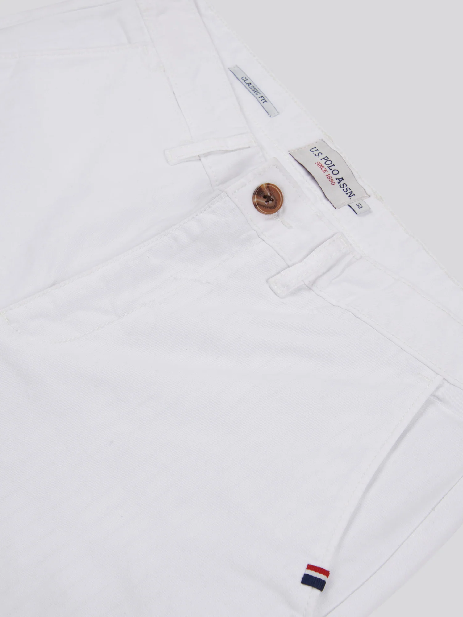 Mens Classic Chinos Shorts Bright White - Image 7