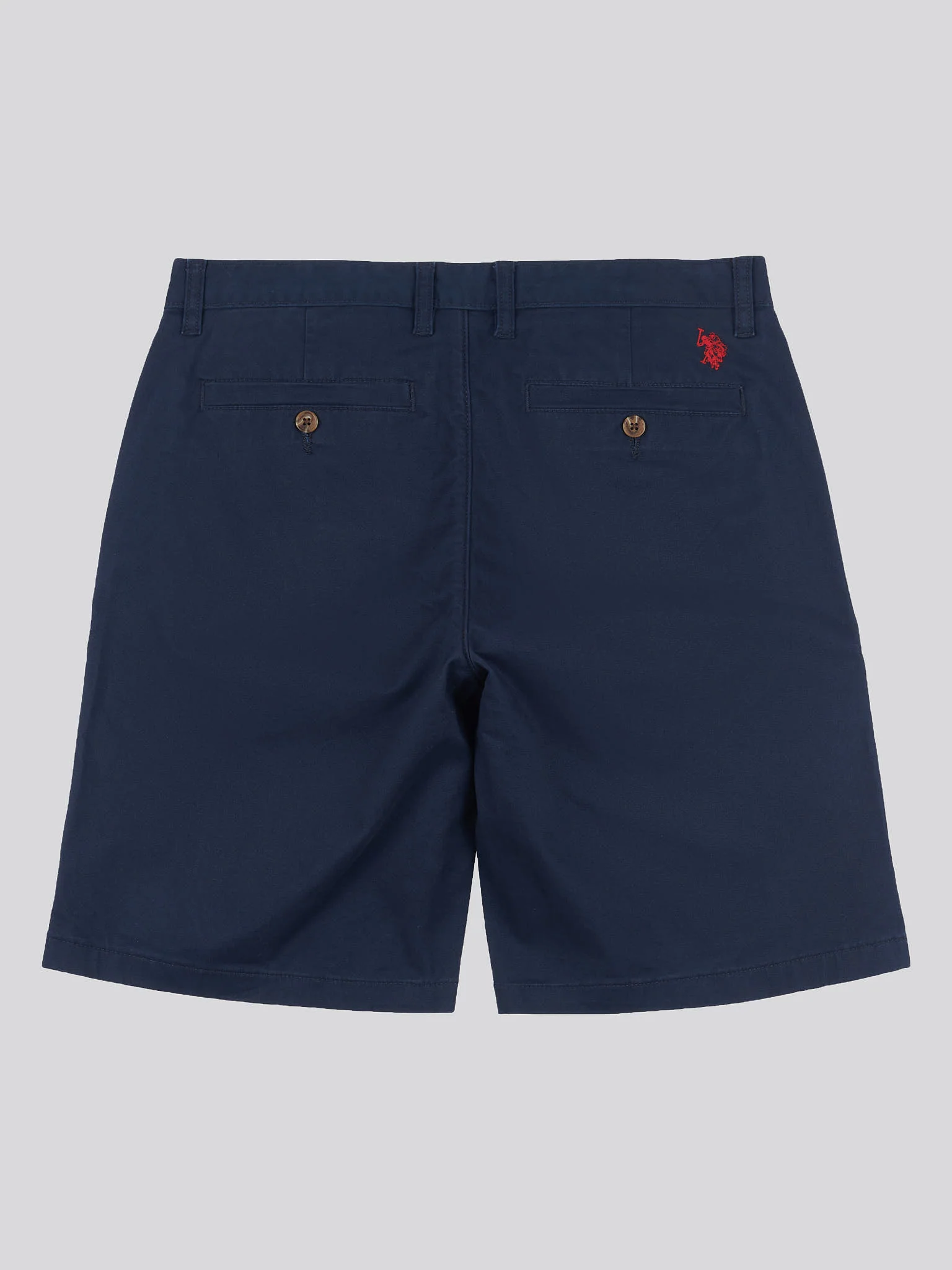 Mens Classic Chinos Shorts Dark Sapphire Navy / Haute Red DHM - Image 8