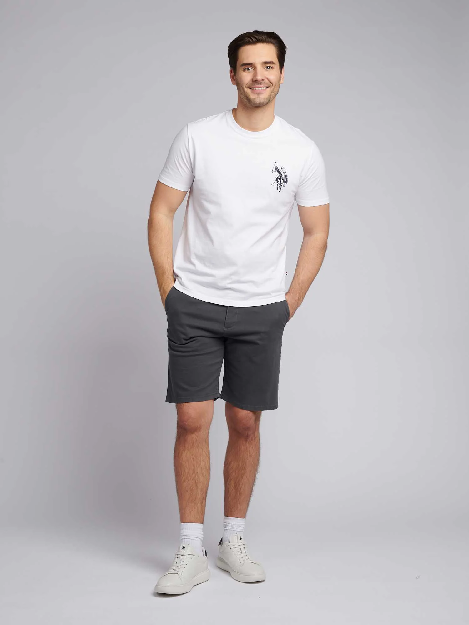 Mens Classic Chinos Shorts Ebony - Image 4
