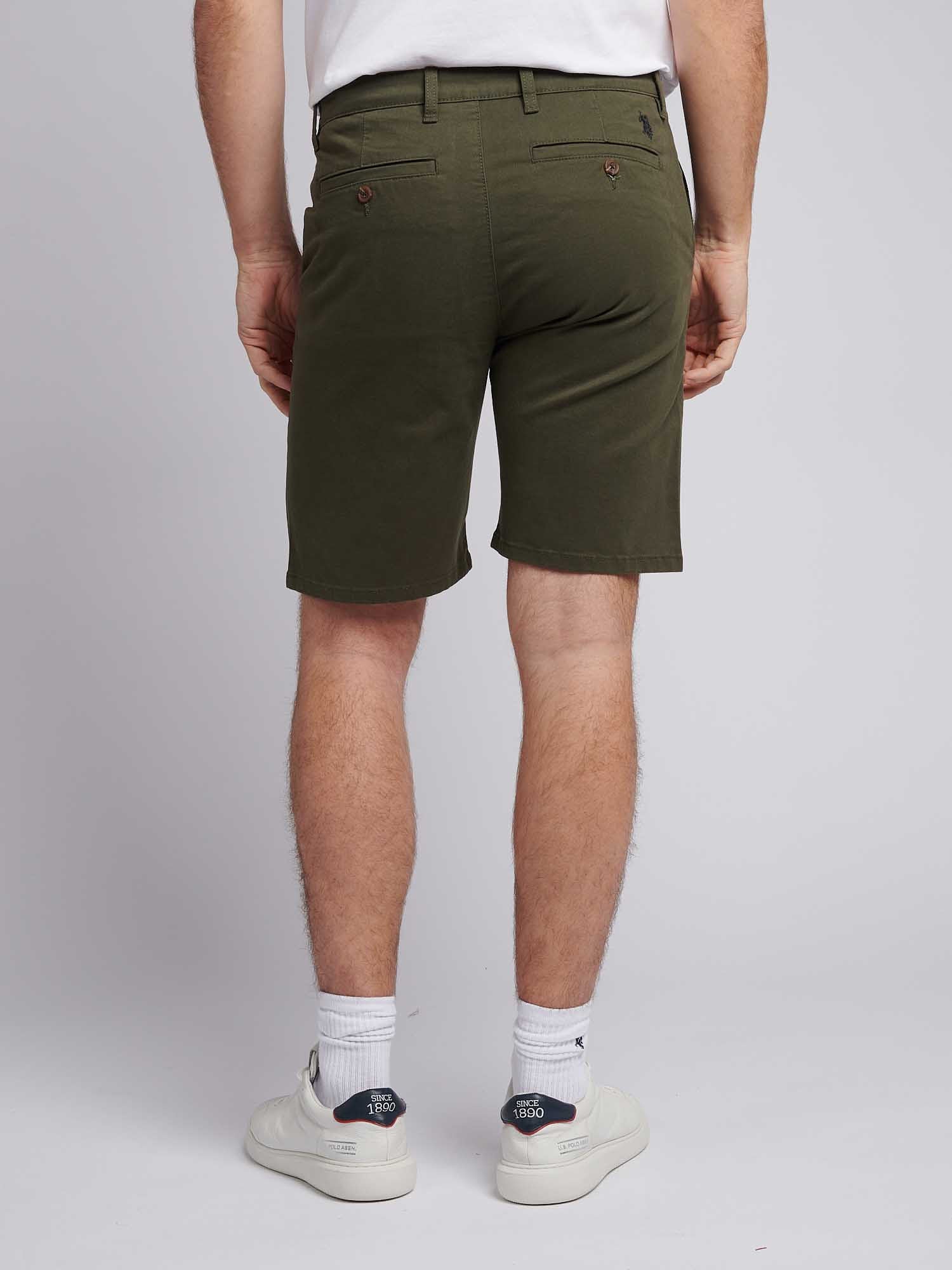 Mens Classic Chinos Shorts Forest Night - Image 3