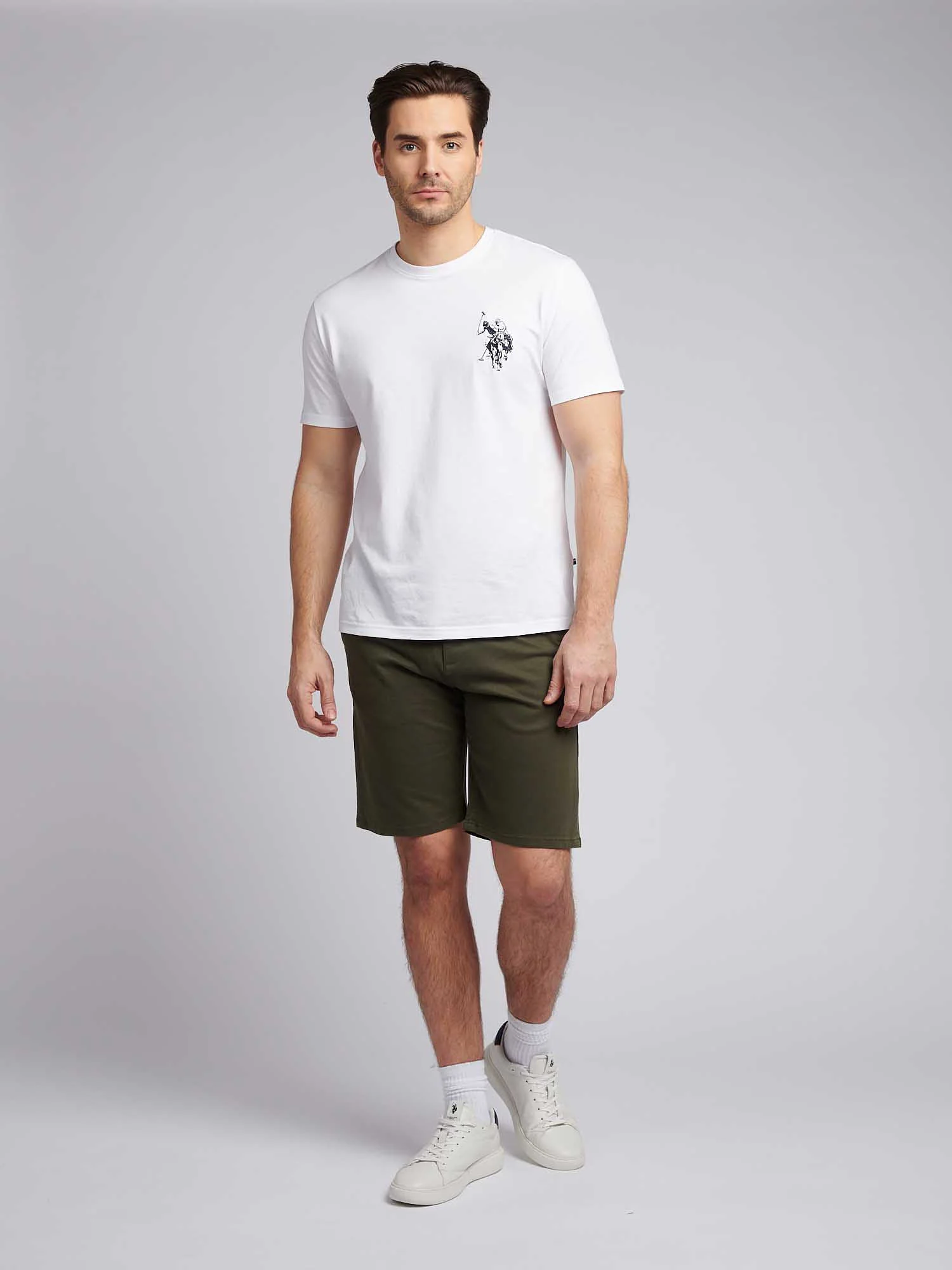 Mens Classic Chinos Shorts Forest Night - Image 4