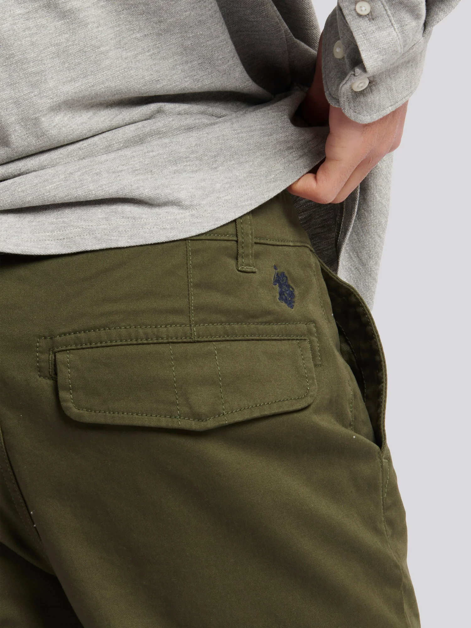 Mens Classic Combat Trousers in Forest Night - Image 4