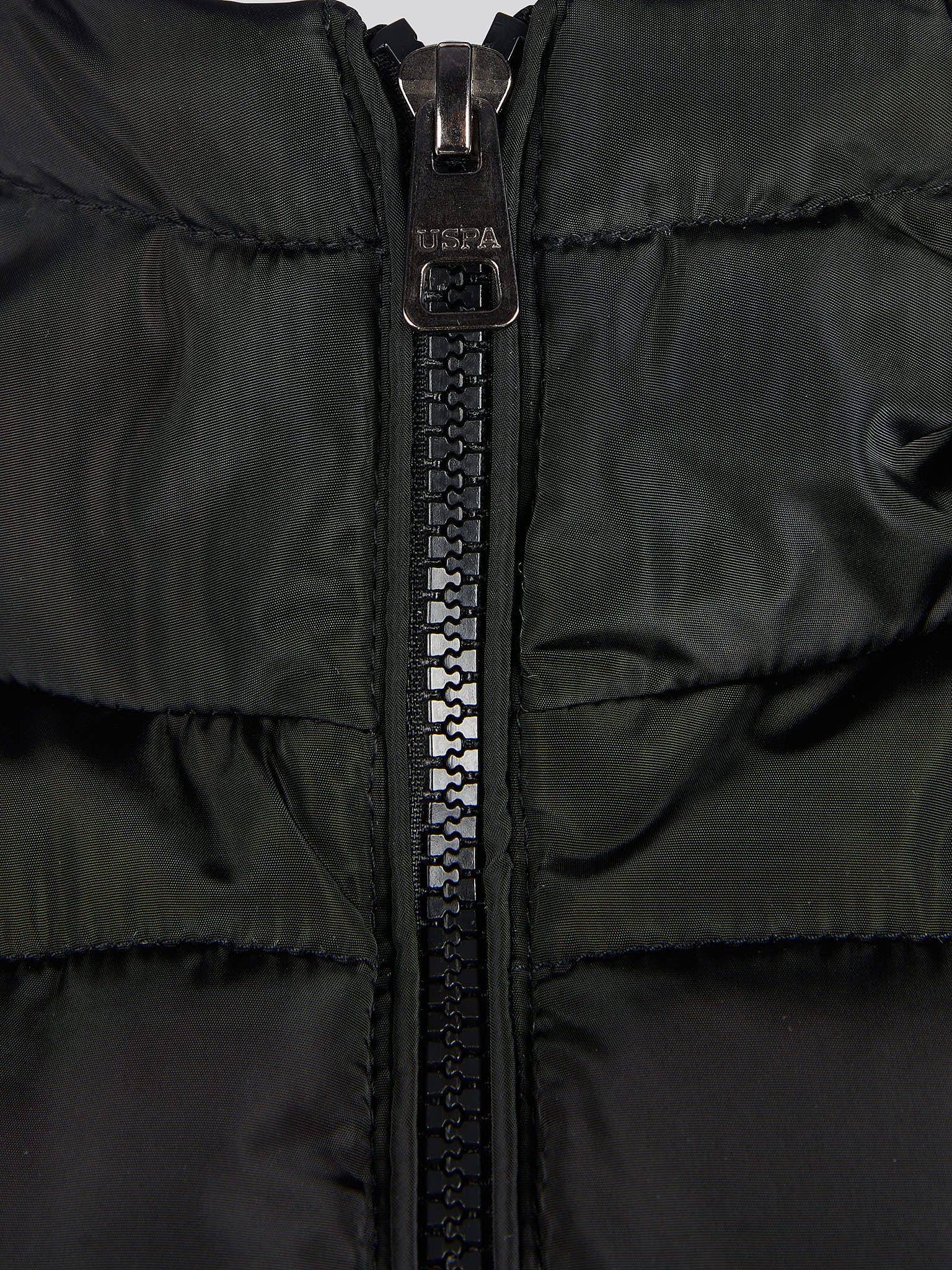 Mens Classic Longlined Puffer Jacket in Black - Image 9