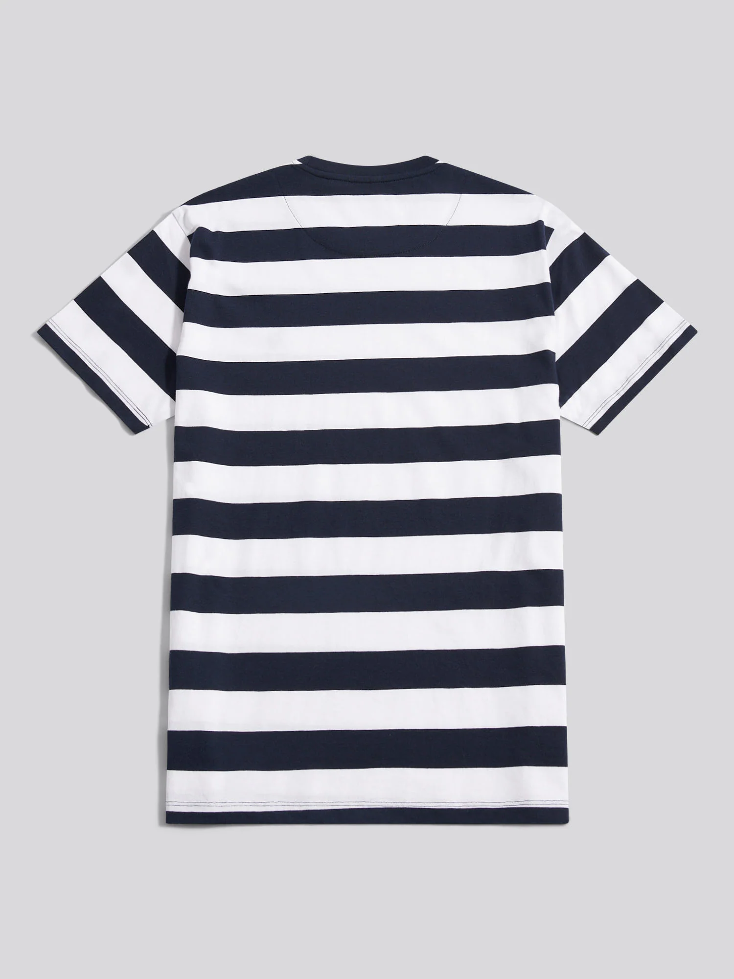 Mens Classic Stripe T-Shirt Dark Sapphire Navy - Image 6
