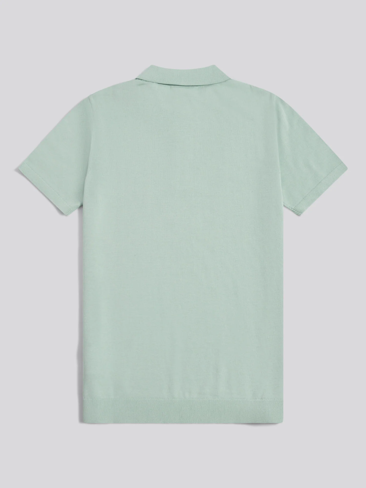 Mens Combed Cotton Polo Shirt Aqua Foam - Image 6