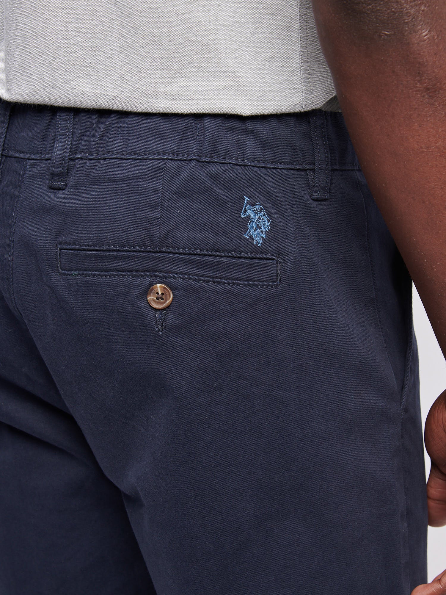 Mens Comfort Waist Classic Chino Dark Sapphire Navy / Moonlight Blue DHM - Image 2