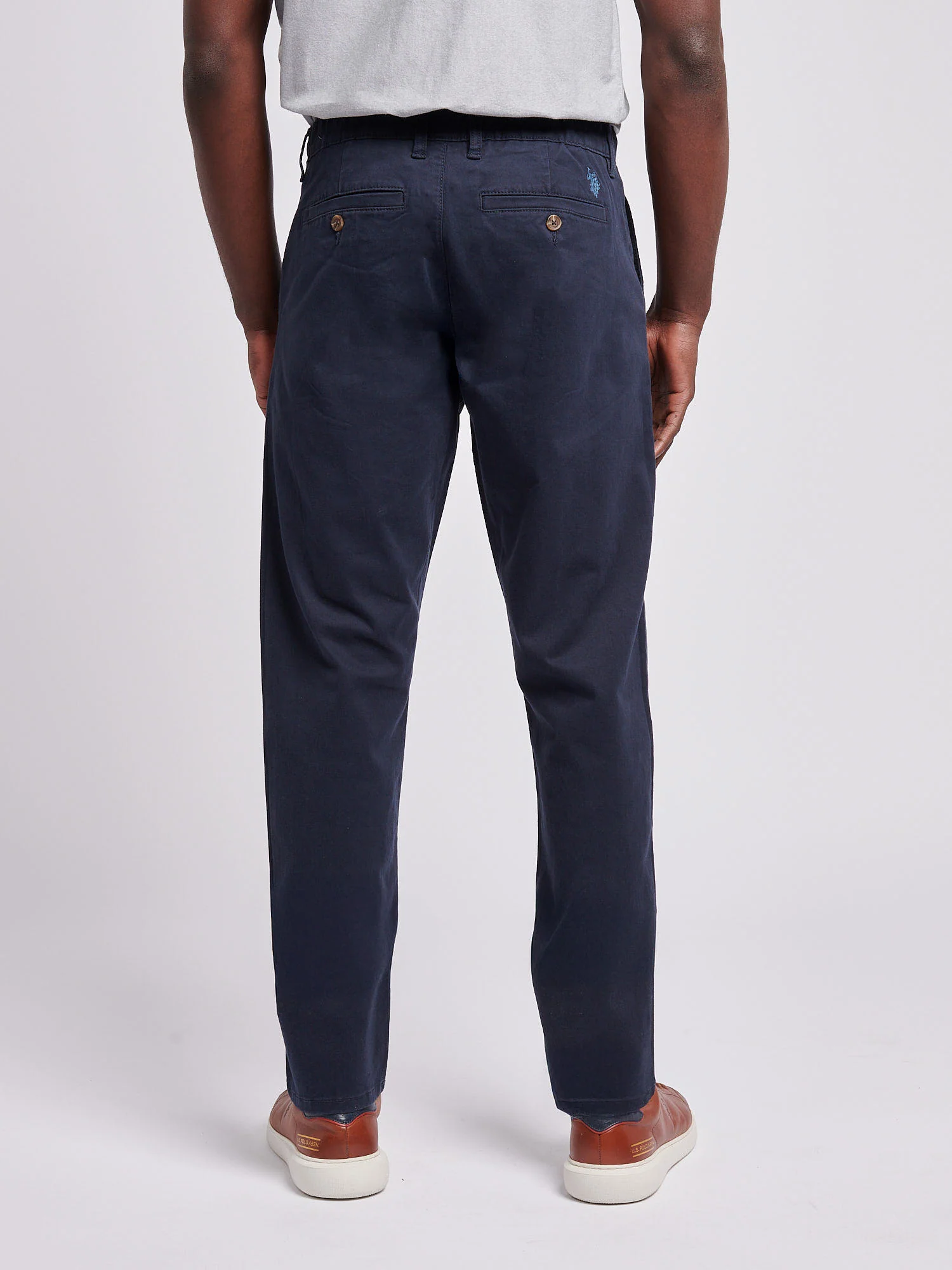 Mens Comfort Waist Classic Chino Dark Sapphire Navy / Moonlight Blue DHM - Image 4