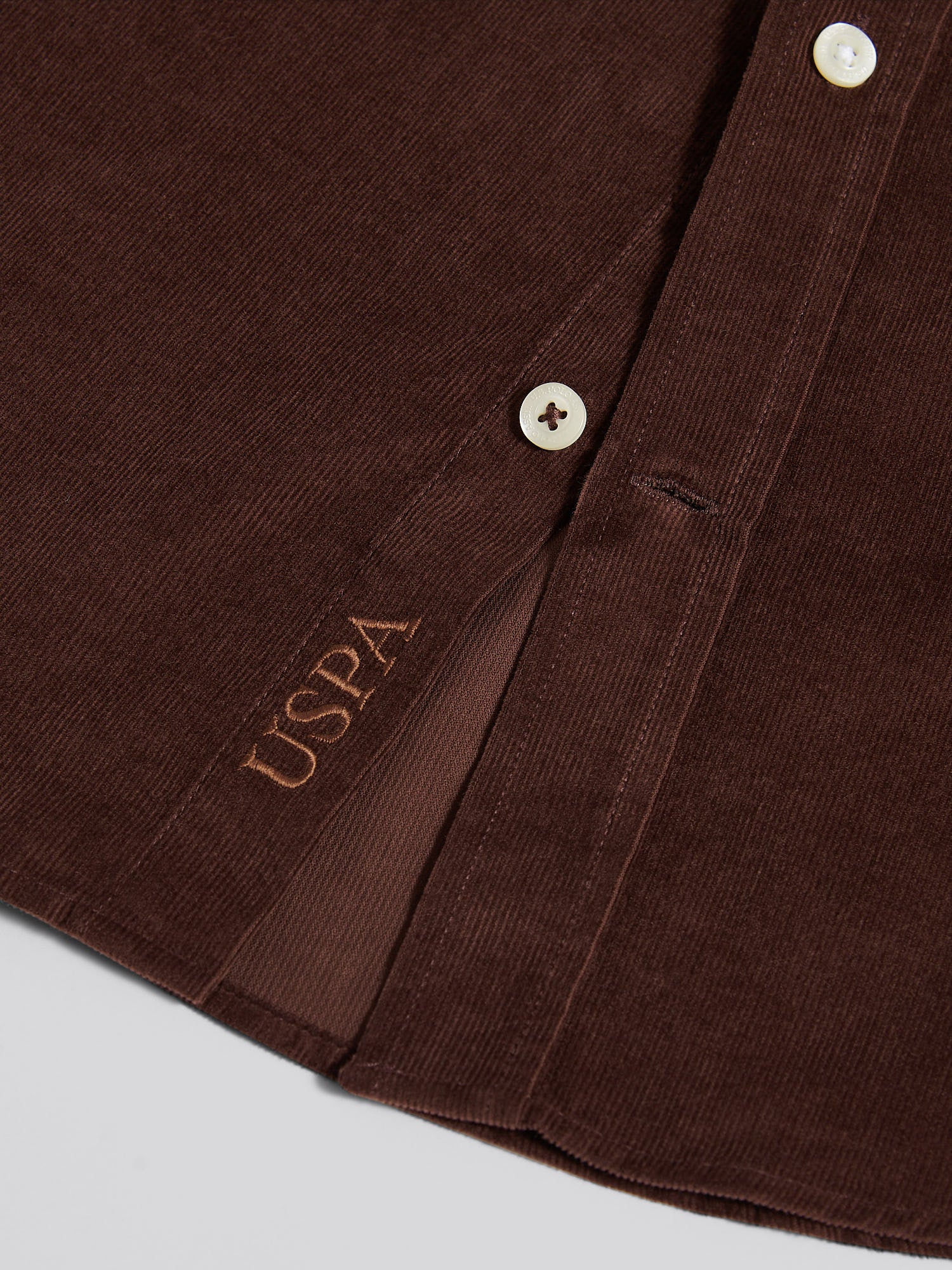 Mens Cord Shirt in Chocolate Martini - Image 10