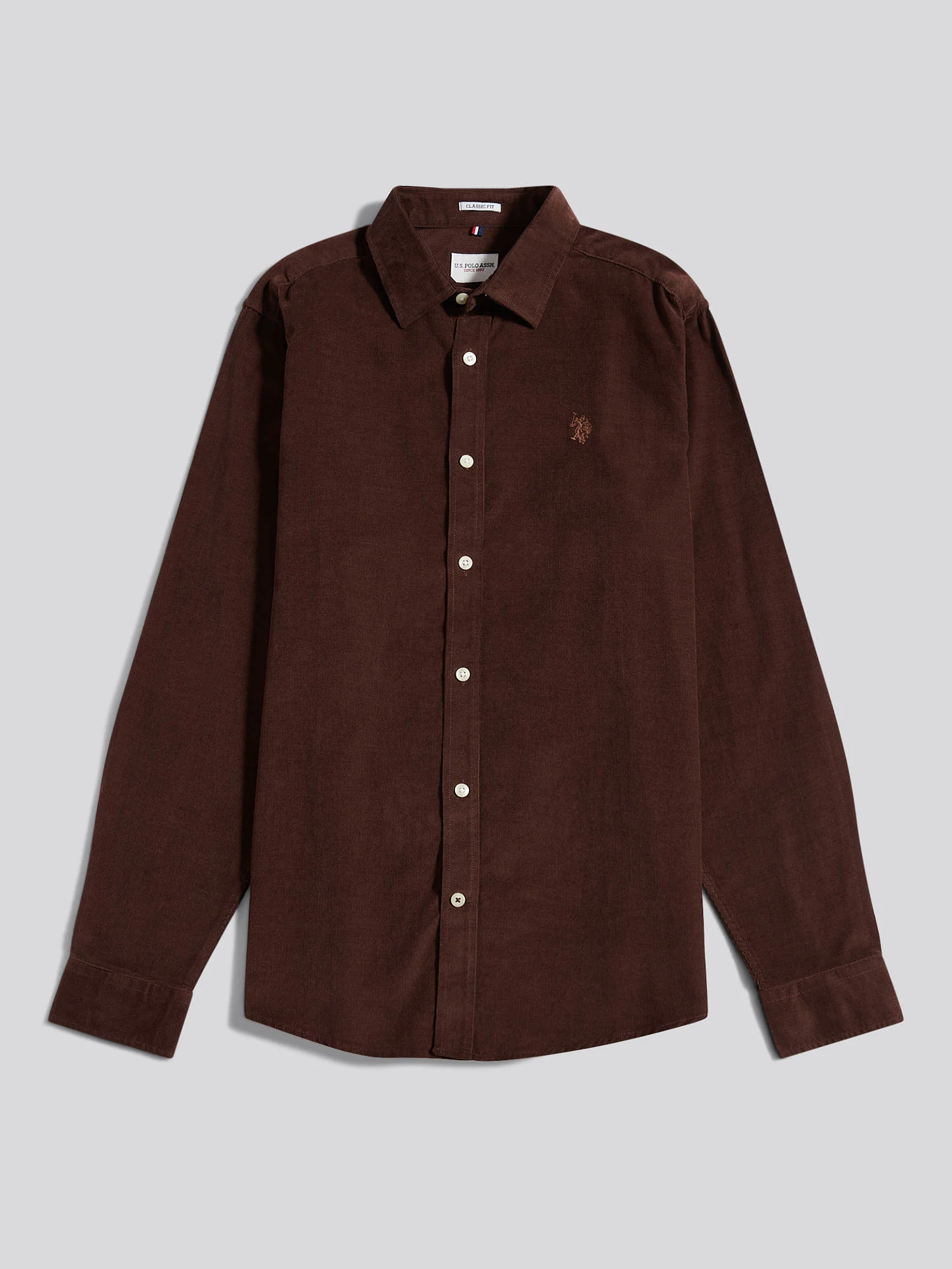 Mens Cord Shirt in Chocolate Martini - Image 6