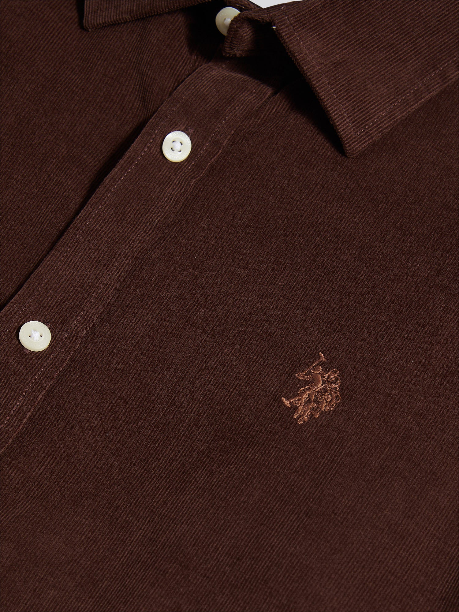 Mens Cord Shirt in Chocolate Martini - Image 8
