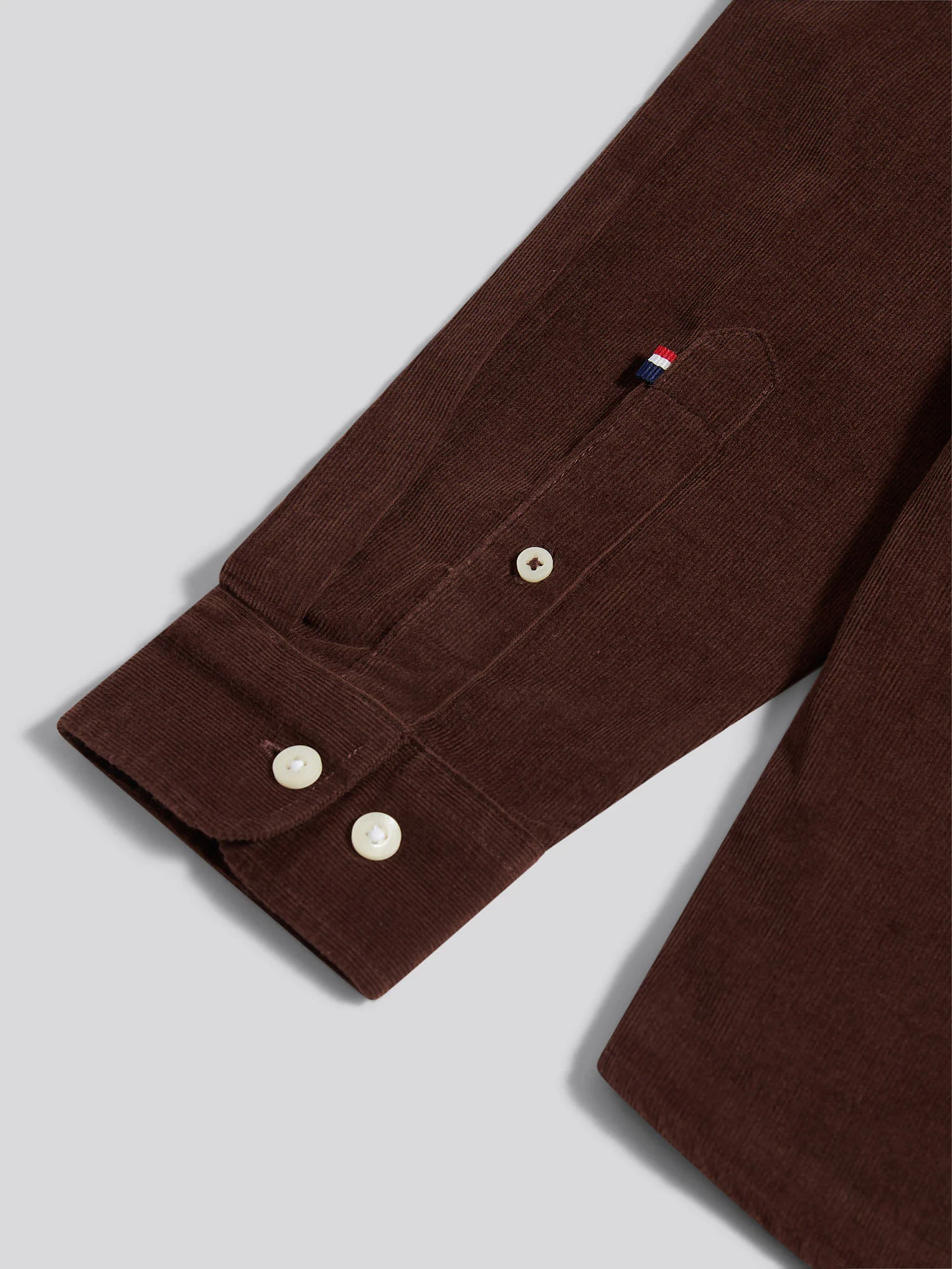 Mens Cord Shirt in Chocolate Martini - Image 9