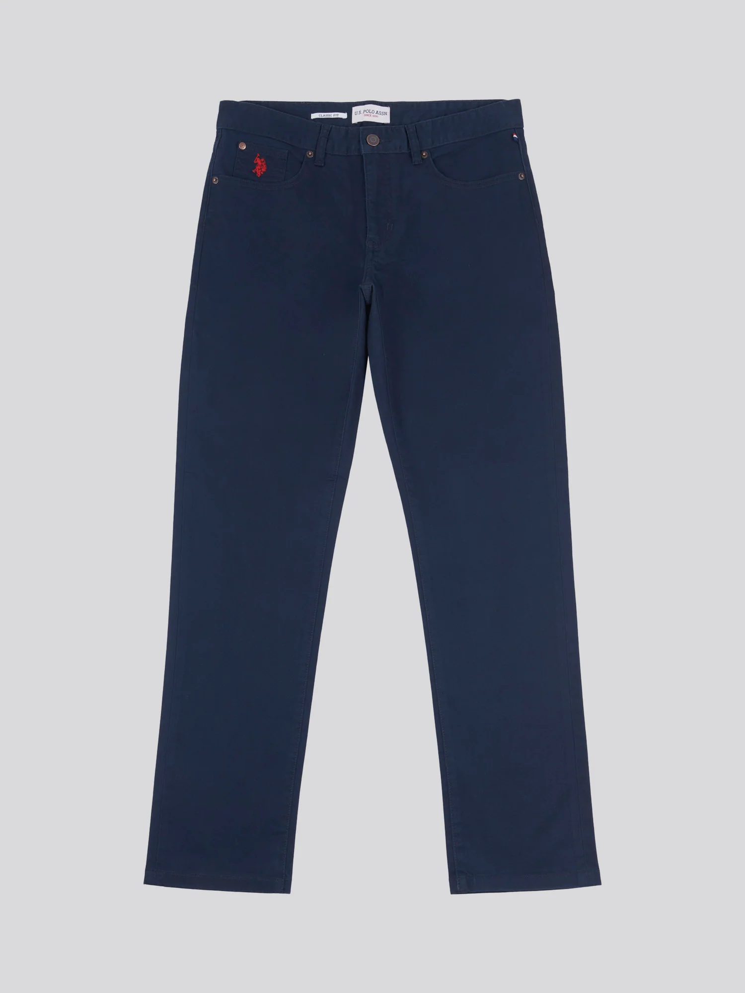Mens Core 5 Pocket Trouser Dark Sapphire Navy / Haute Red DHM - Image 5