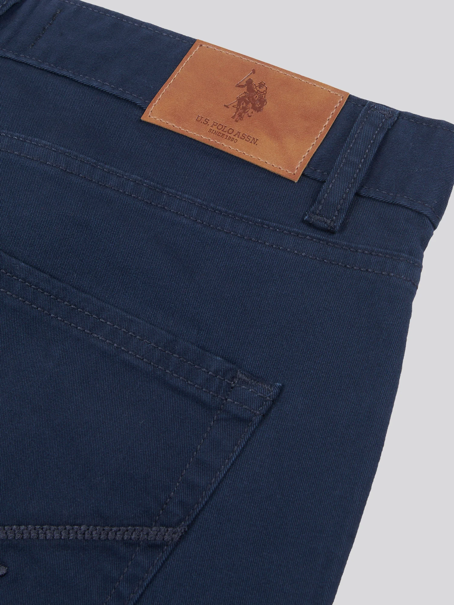 Mens Core 5 Pocket Trouser Dark Sapphire Navy / Haute Red DHM - Image 6