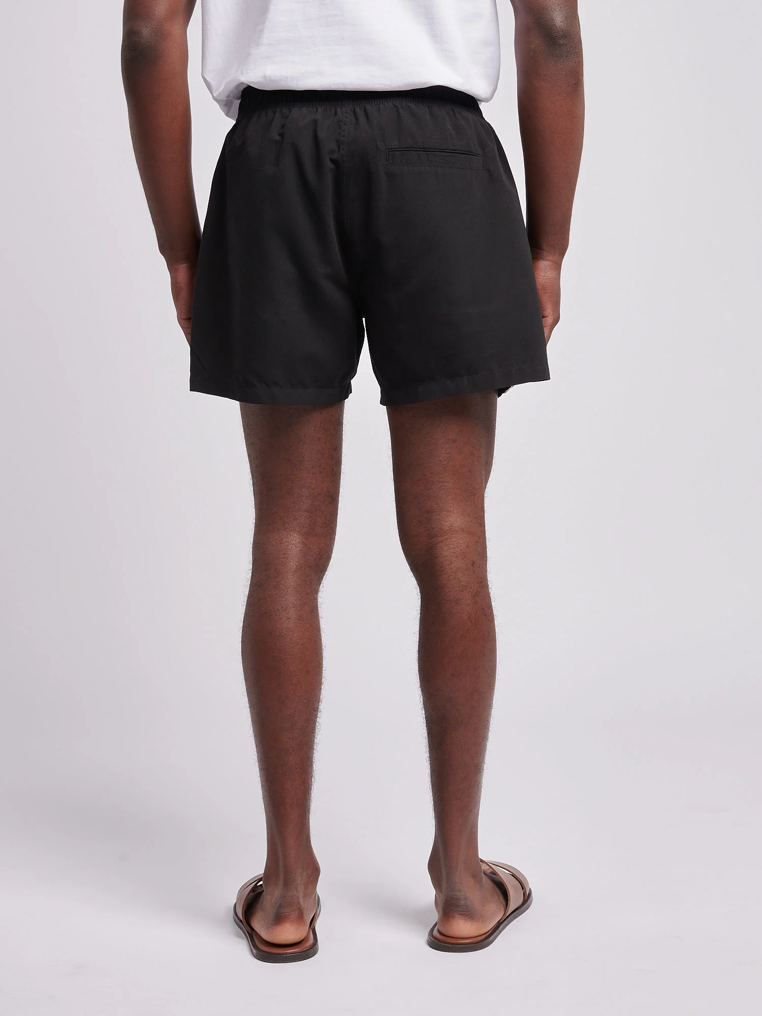 Mens Core Swim Short Black Bright White DHM - Image 4