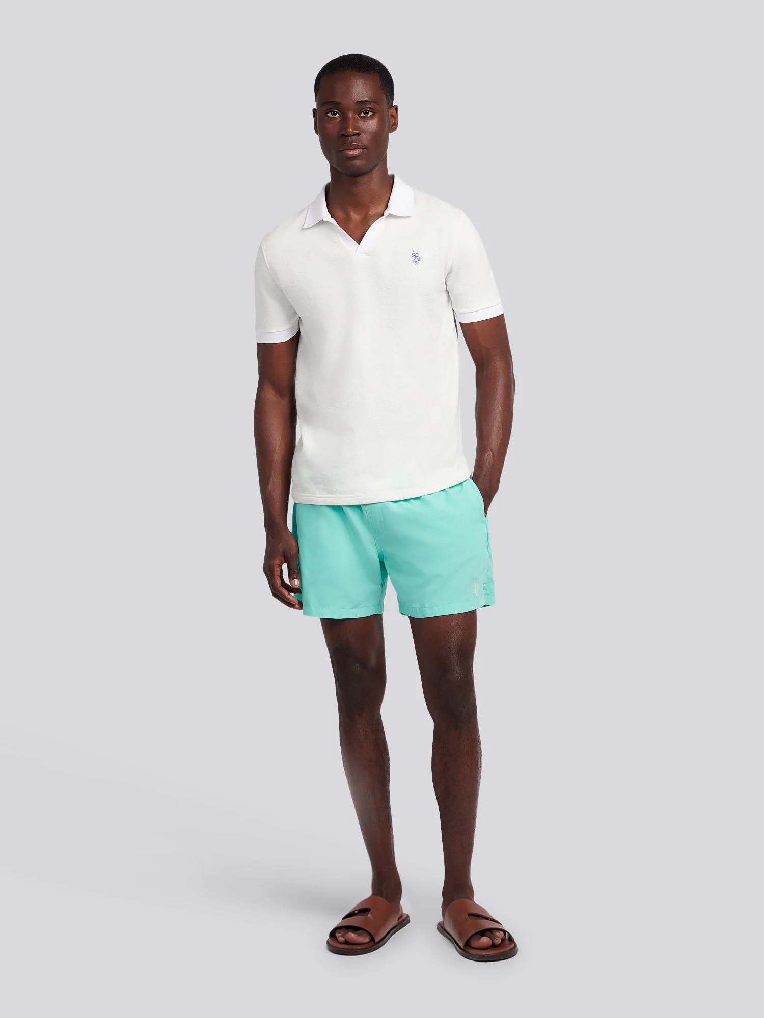 Mens Core Swim Short Pool Blue - Image 4