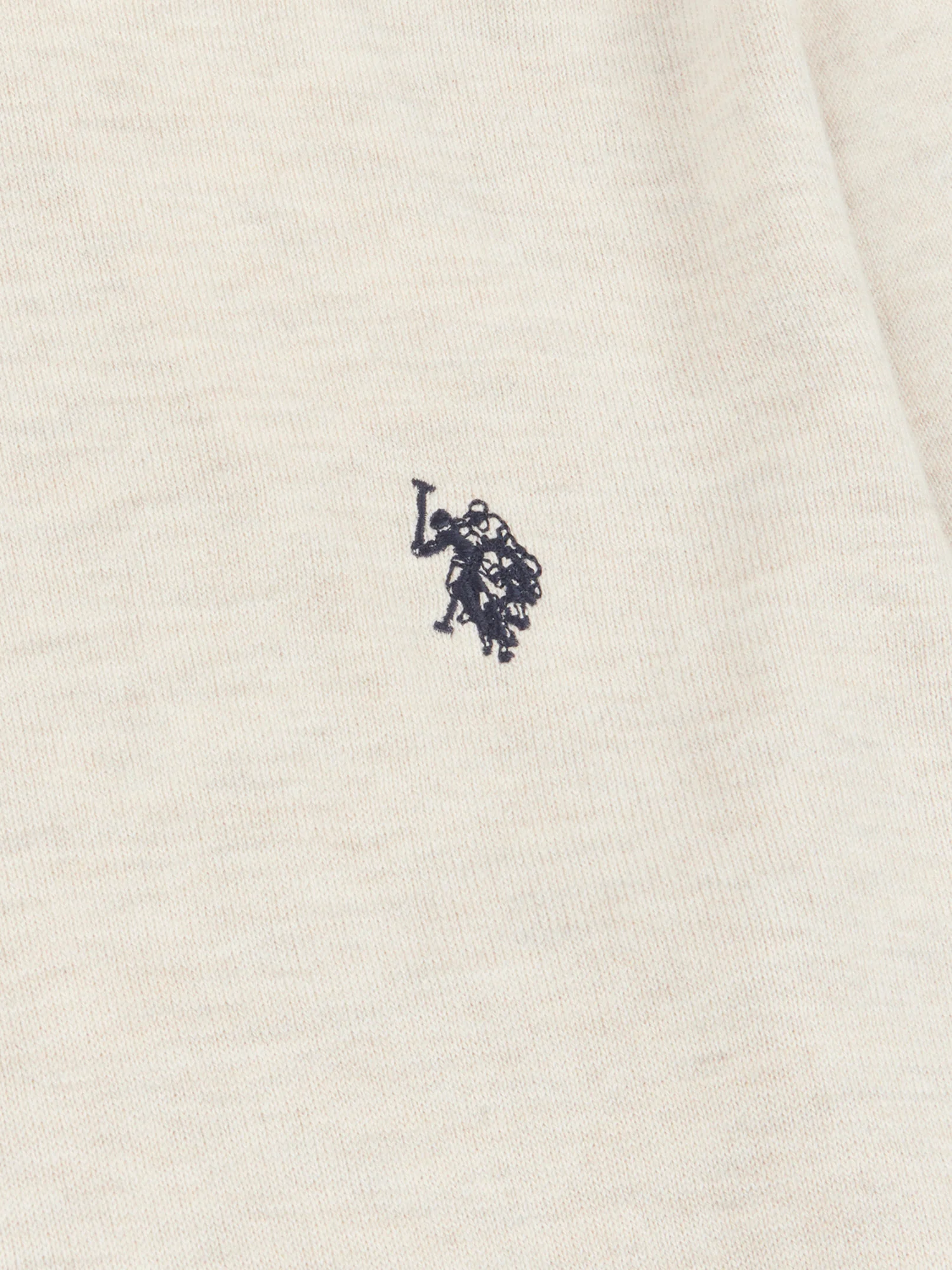 Mens Cotton Crewneck in Birch Marl - Image 6