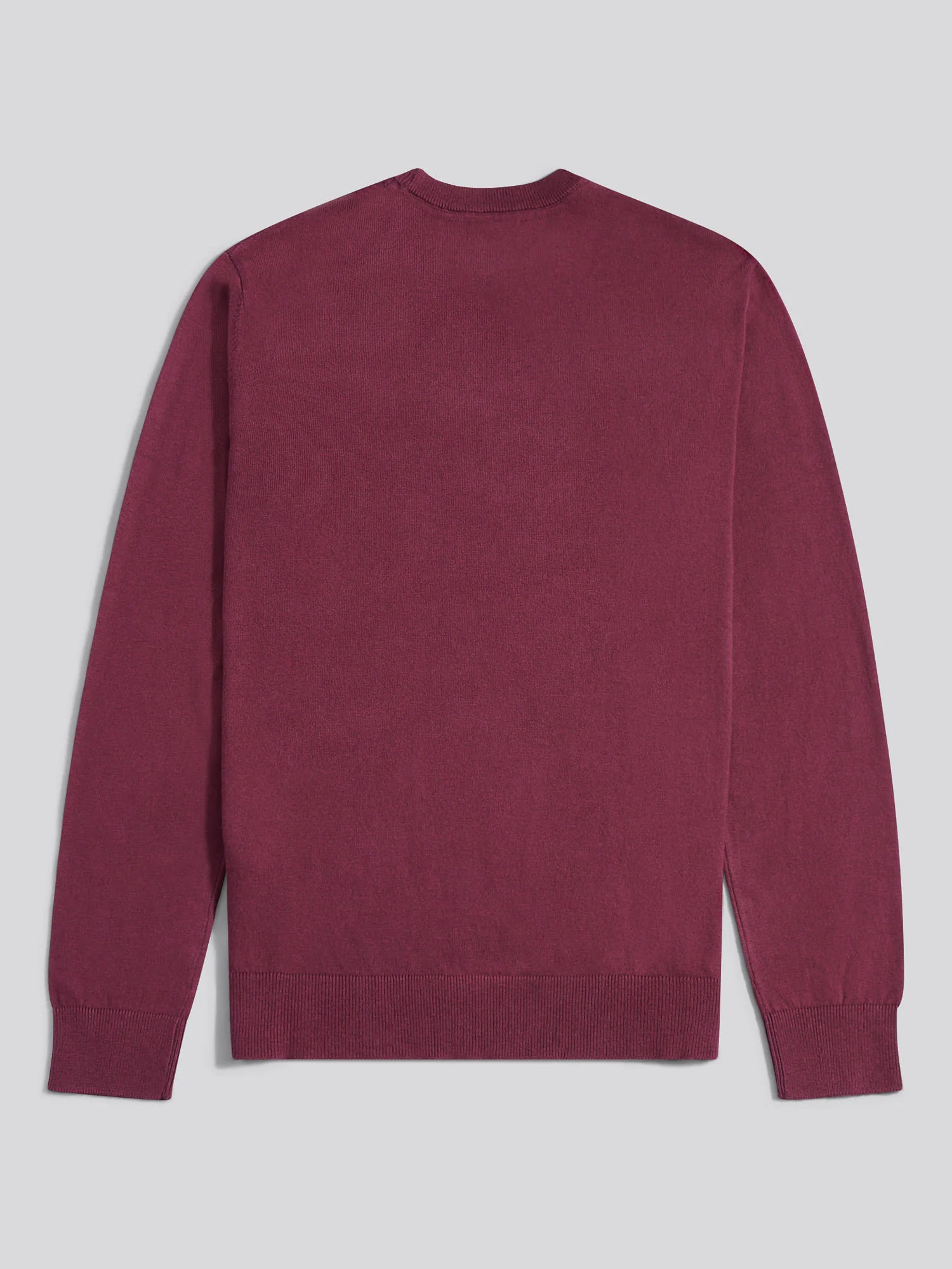 Mens Cotton Crewneck in Grape Wine - Image 6