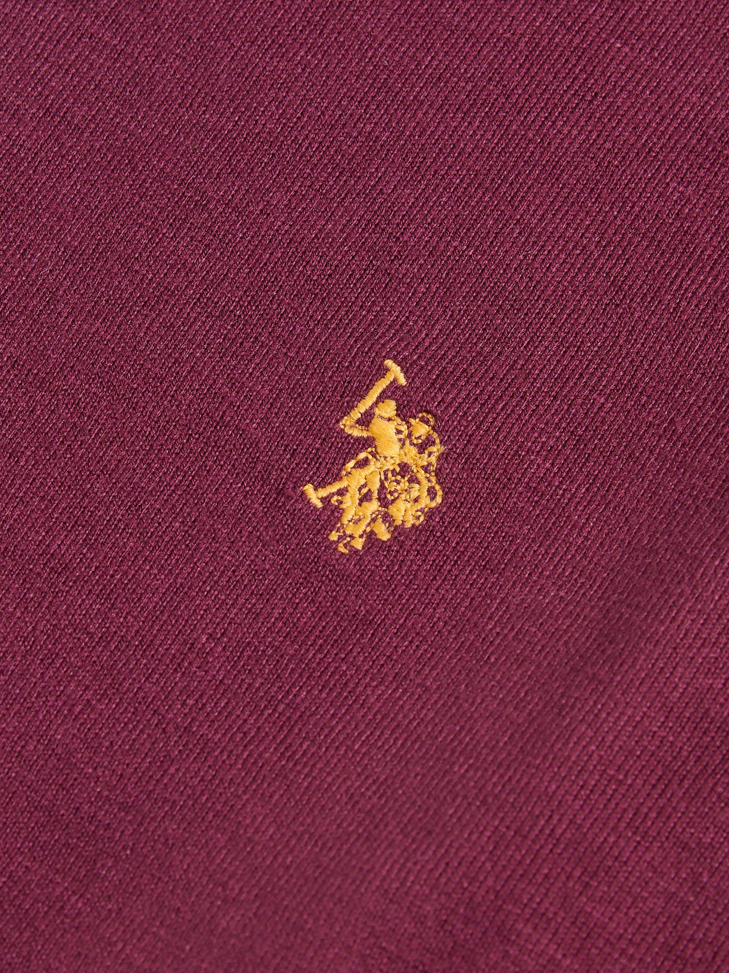 Mens Cotton Crewneck in Grape Wine - Image 7