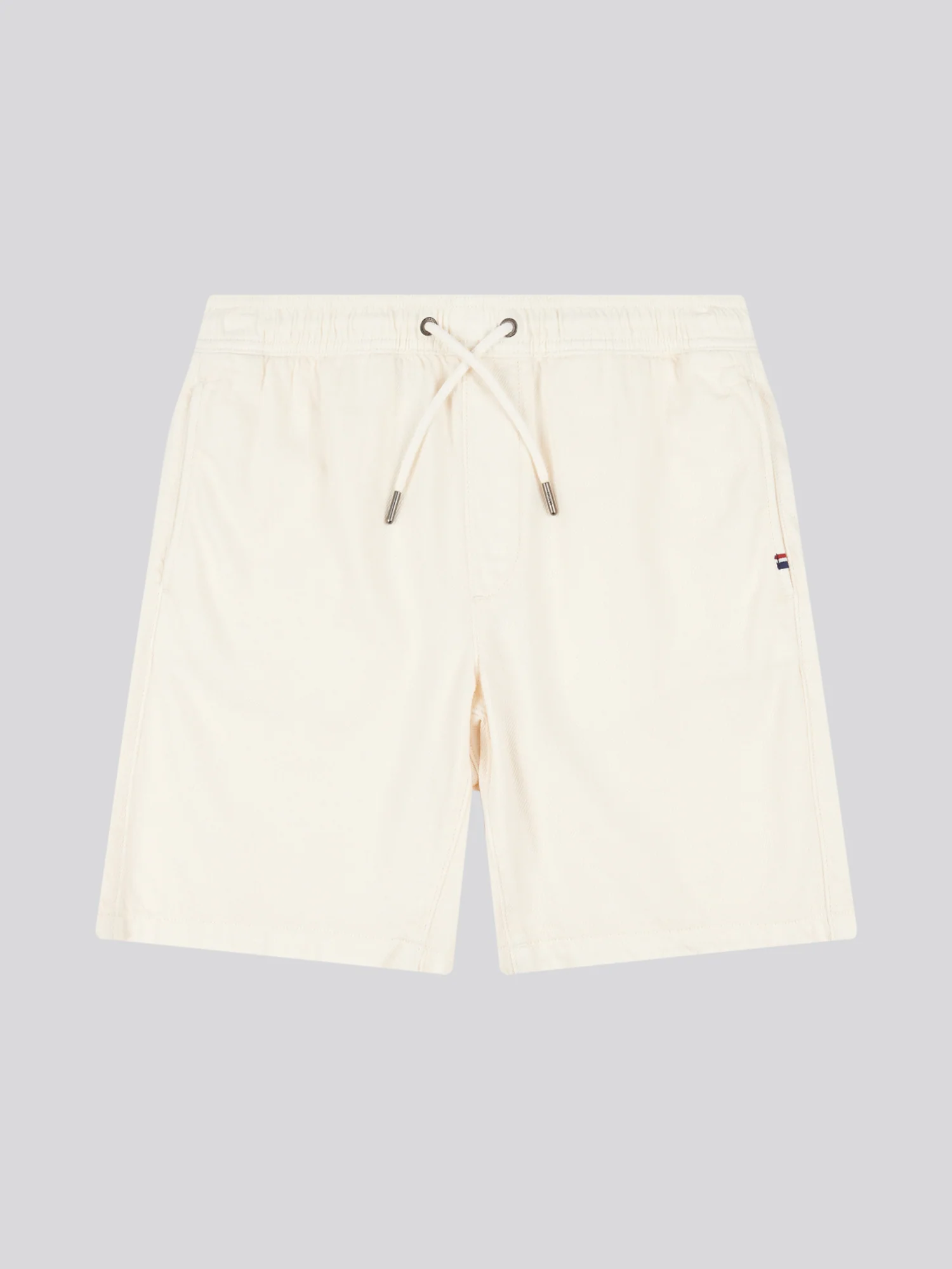 Mens Cotton Twill Drawstring Short in Whisper White - Image 6