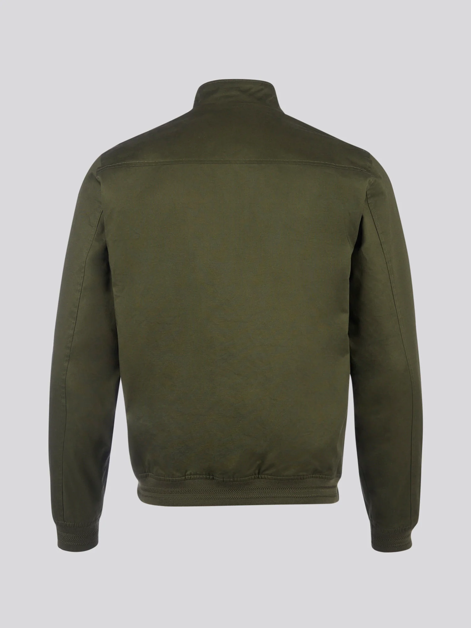 Mens Cotton Twill Harrington Jacket Forest Night - Image 3