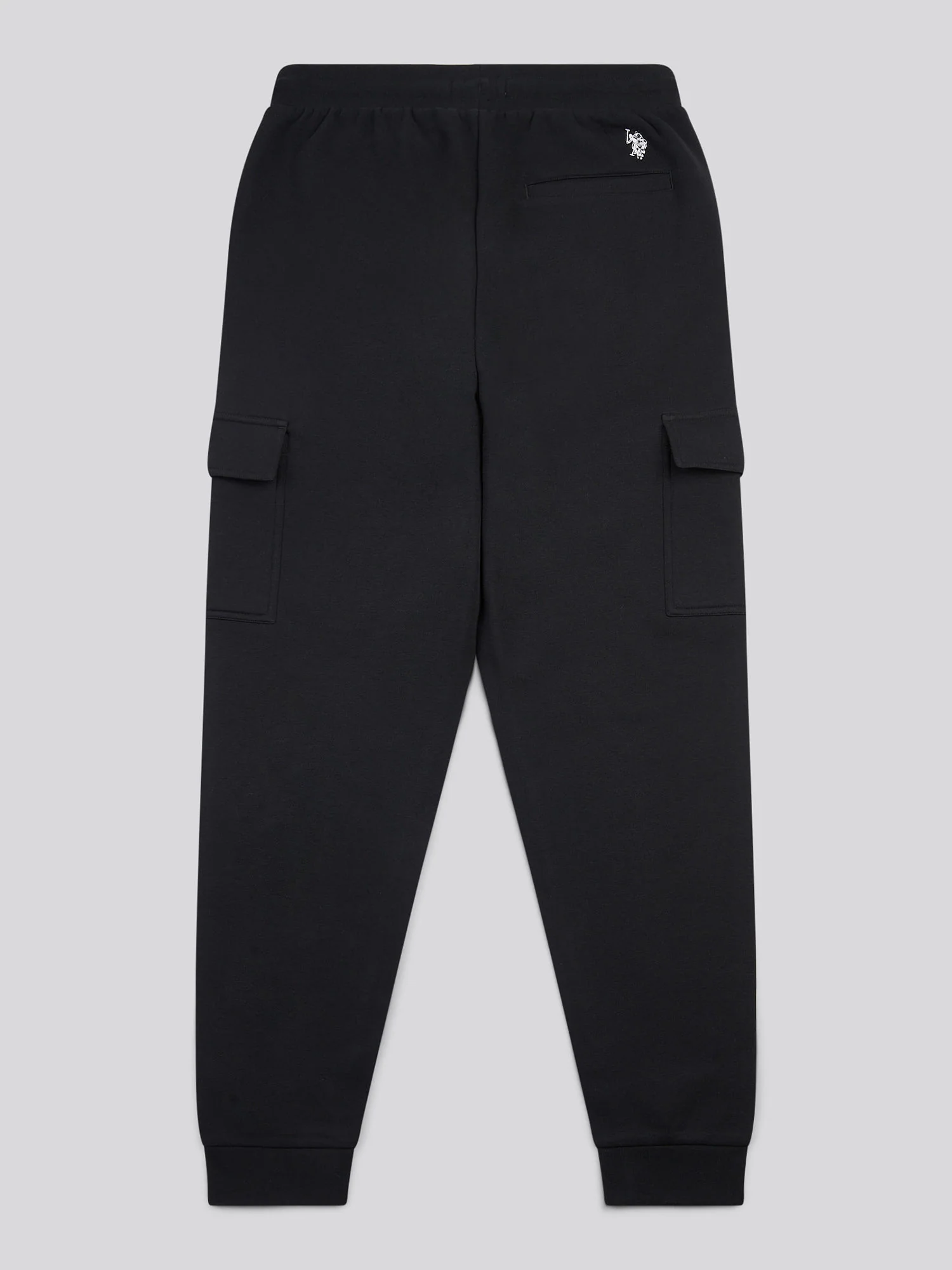 Mens Double Horsemen Cargo Sweat Jogger in Black - Image 7
