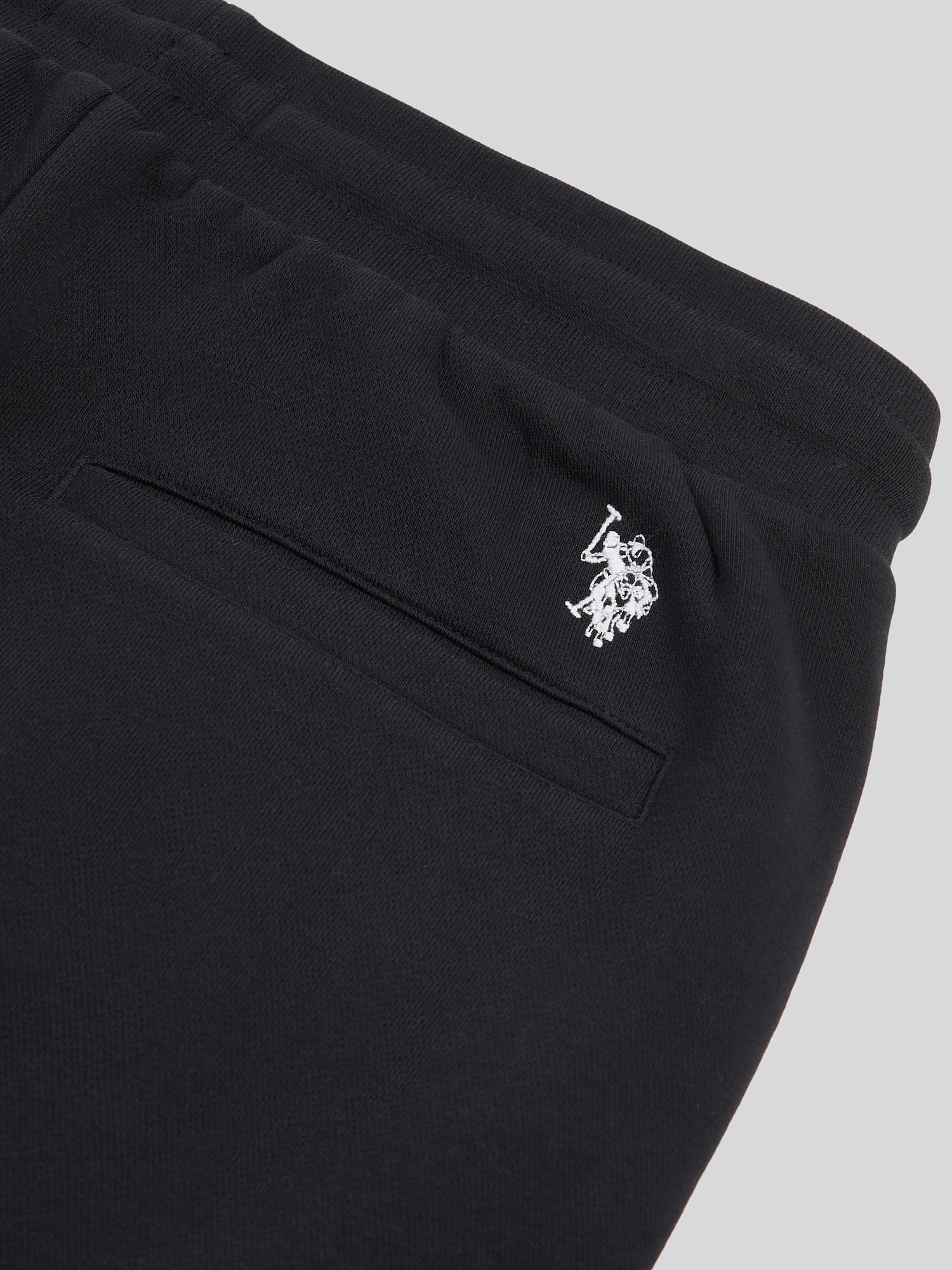 Mens Double Horsemen Cargo Sweat Jogger in Black - Image 9