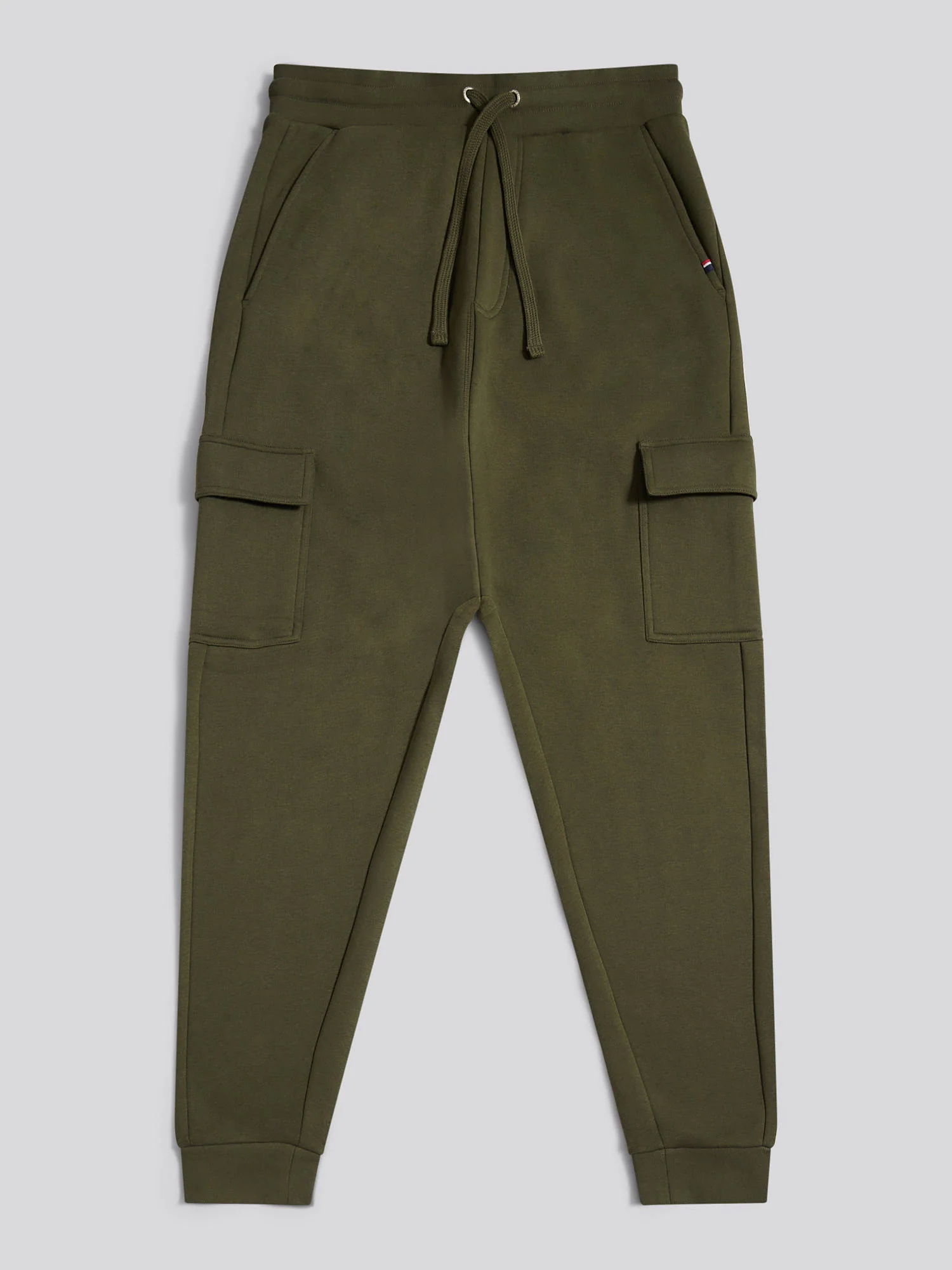 Mens Double Horsemen Cargo Sweat Jogger in Forest Night - Image 5