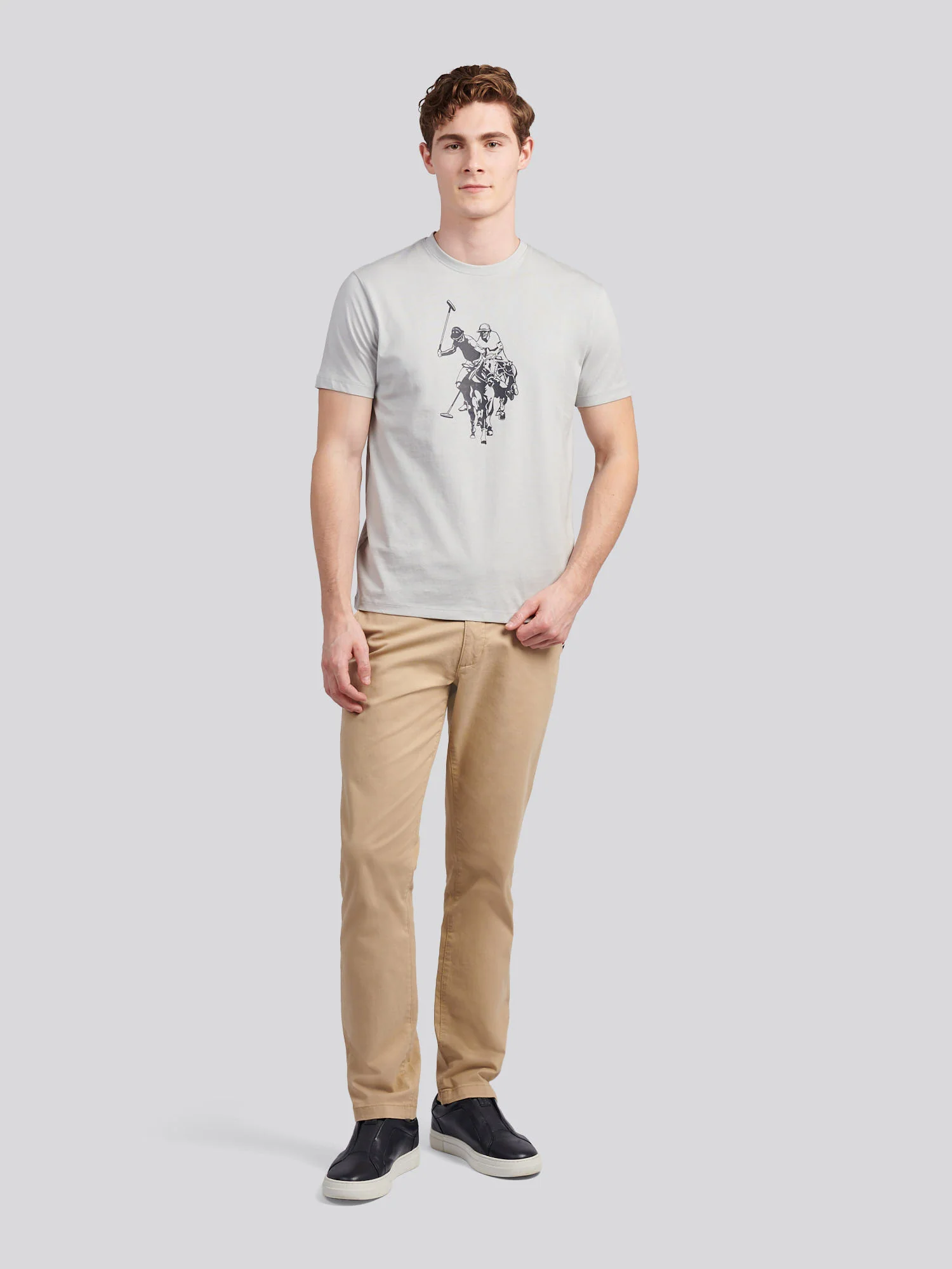 Mens Double Horsemen Graphic T-Shirt High Rise - Image 3