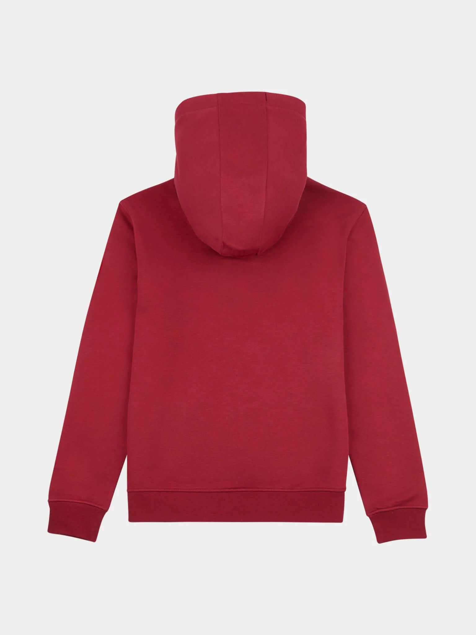 Mens Double Horsemen Hoodie in Tibetan Red - Image 7