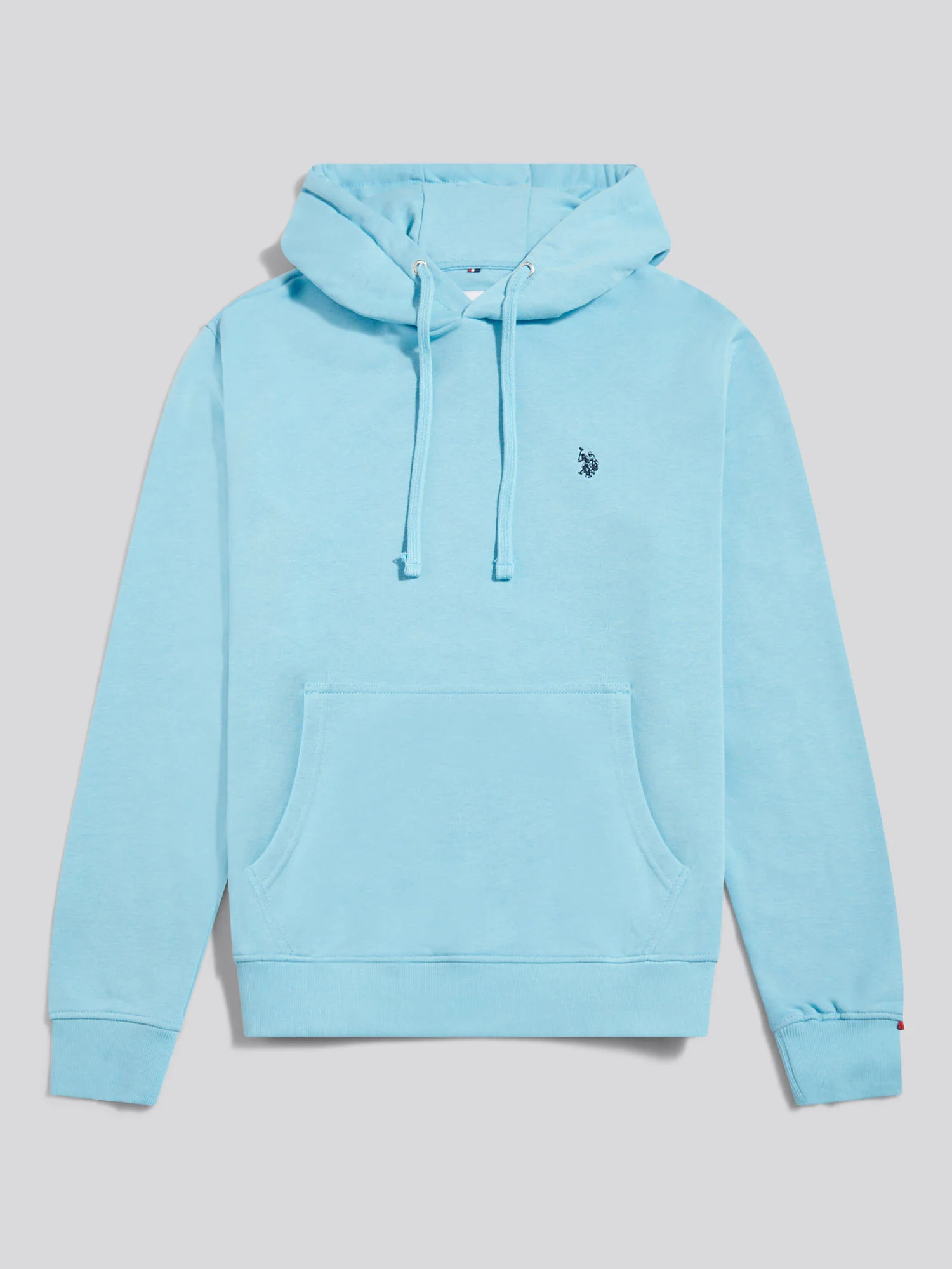 Mens Double Horsemen Loopback Hoodie Air Blue - Image 5